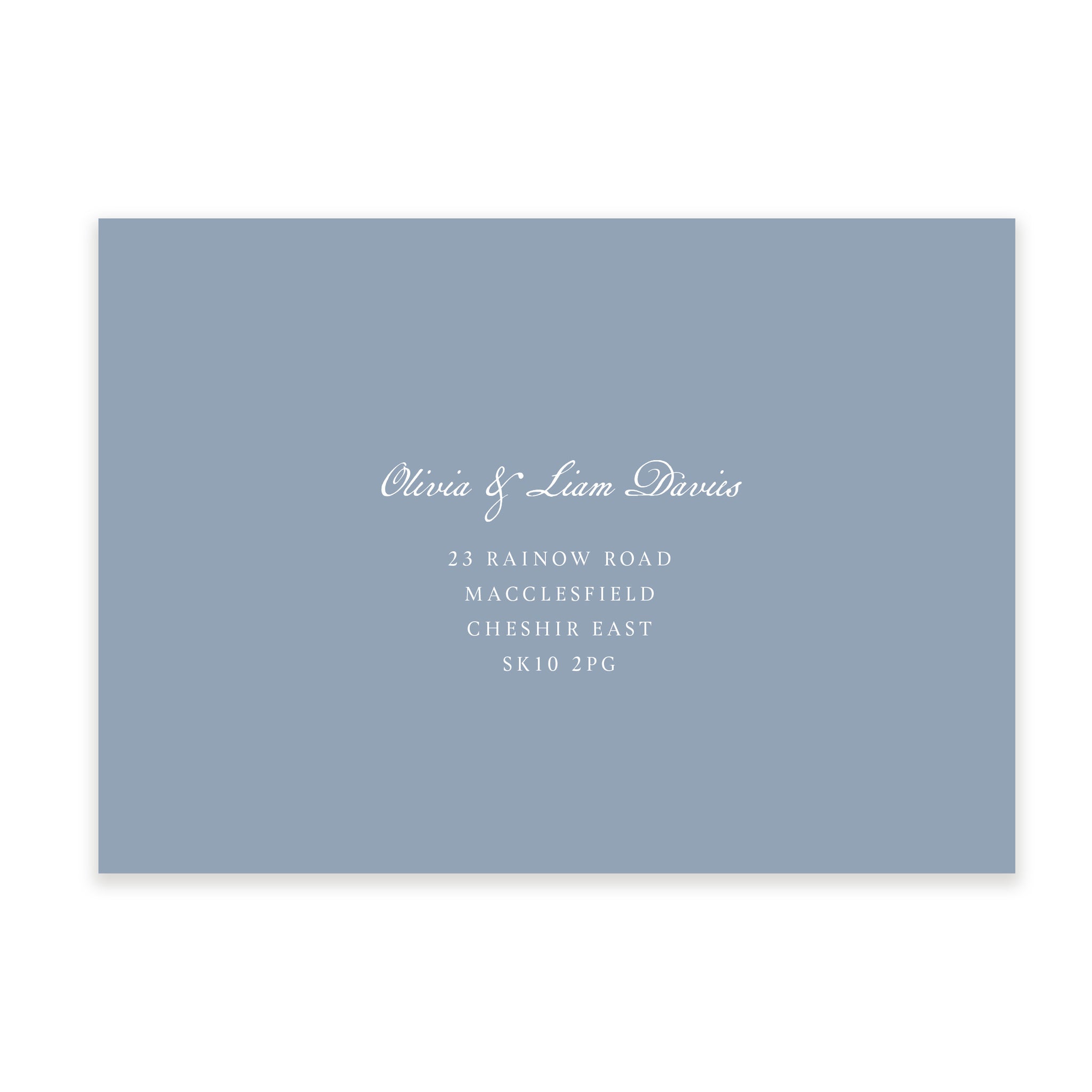 Beautifully Blue Save The Date/Invite Envelope