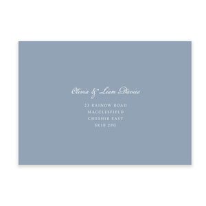 Beautifully Blue Save The Date/Invite Envelope