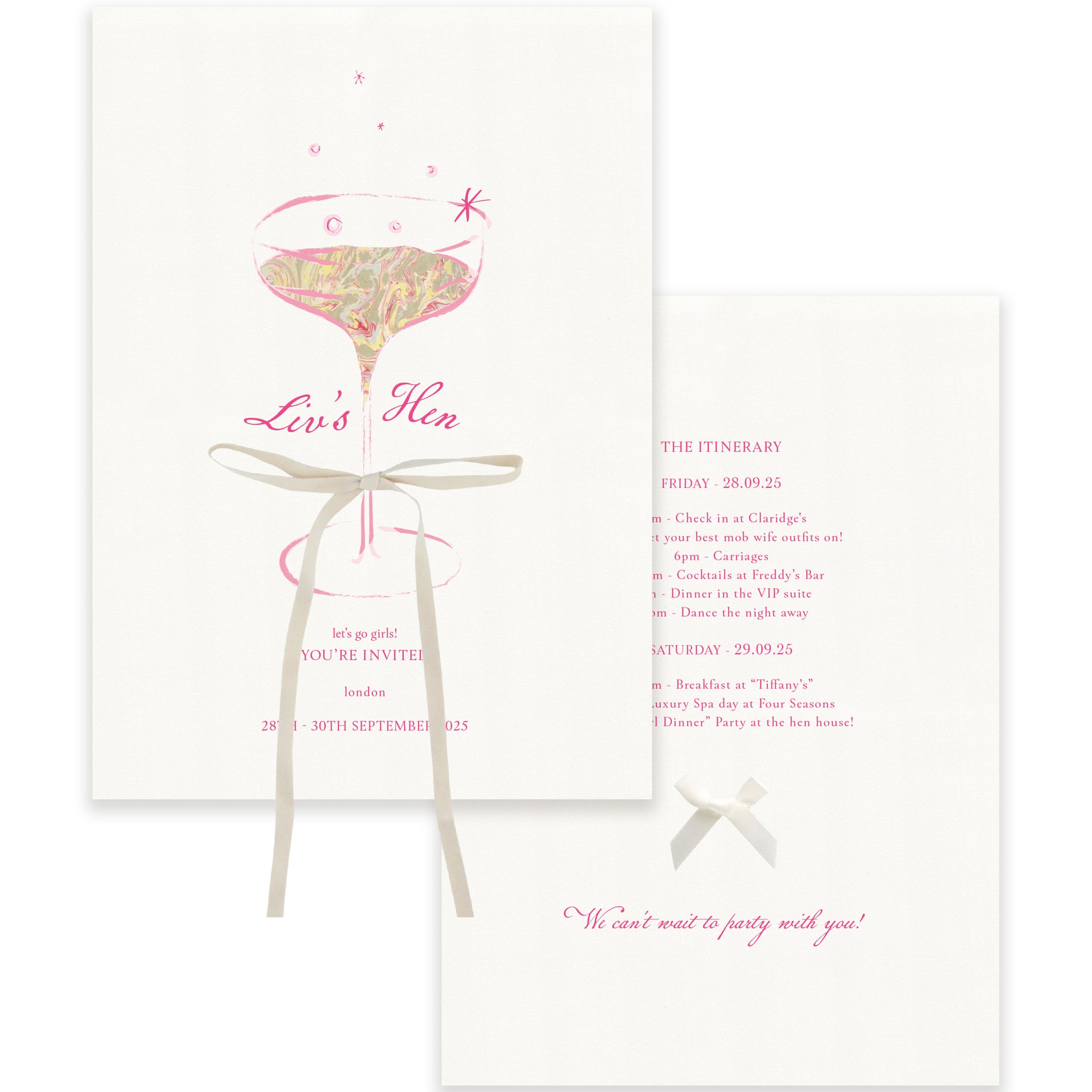 Pink "Be My" Card
