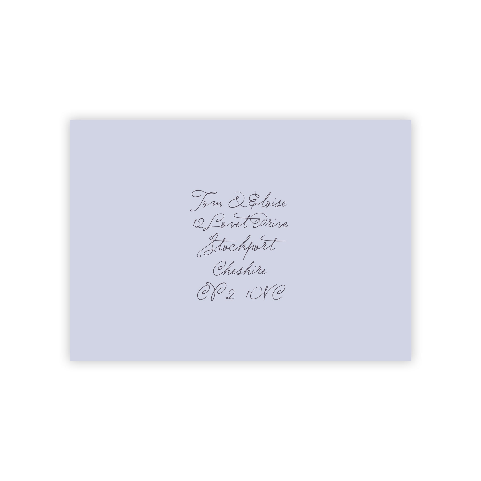 Blousy Borders- Personalised Save The Date Envelope