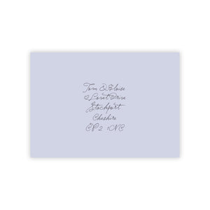 Blousy Borders- Personalised Save The Date Envelope