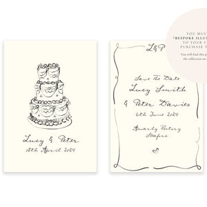 Parisian Lovers - Digital Save The Date - Ten Story Stationery