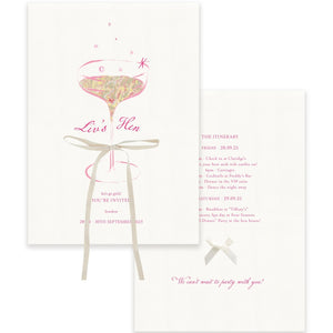 Pink Hen/Bachelorette/Shower Card - Ten Story Stationery