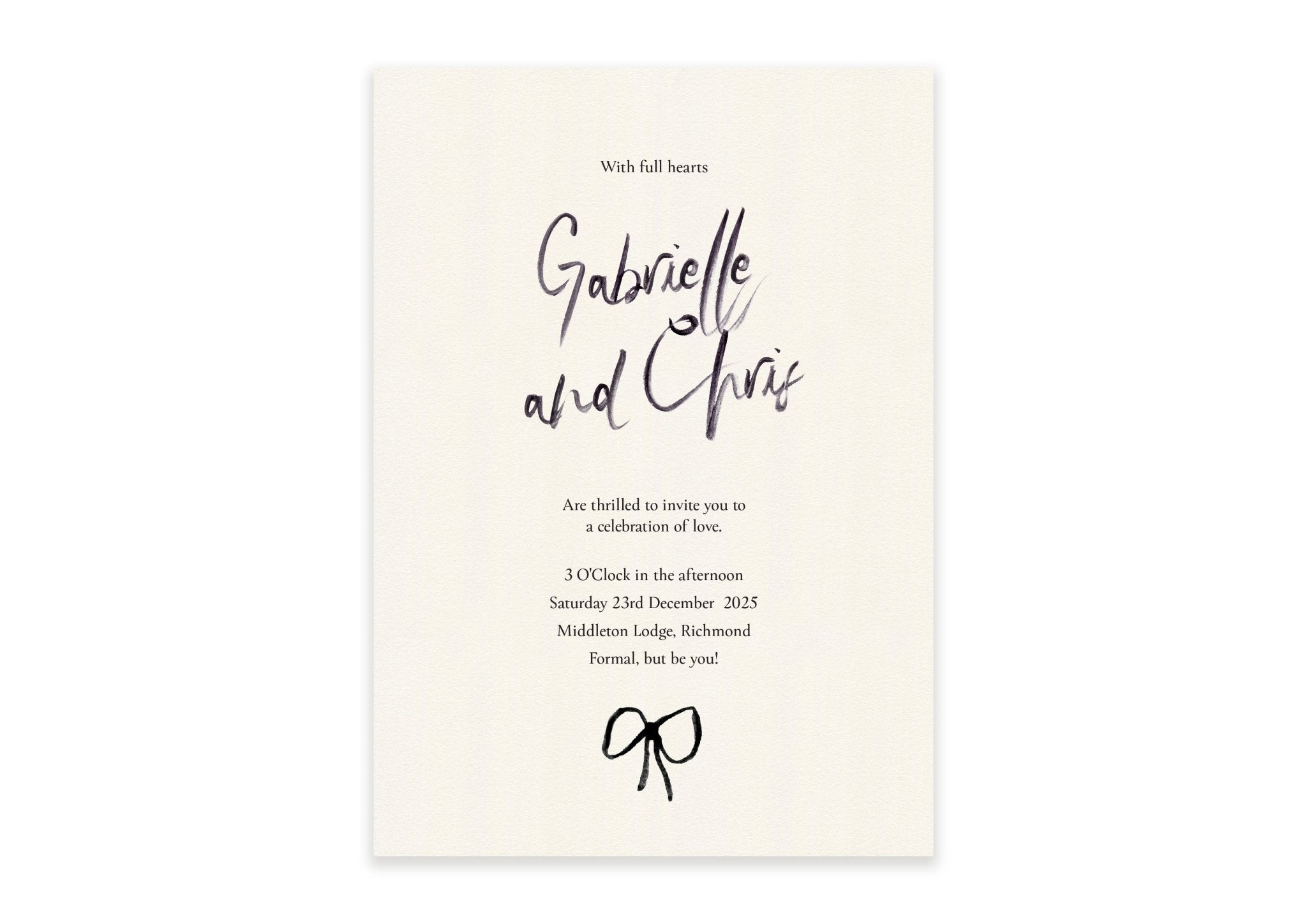Set Gabrielle - Digital Invitation - Ten Story Stationery