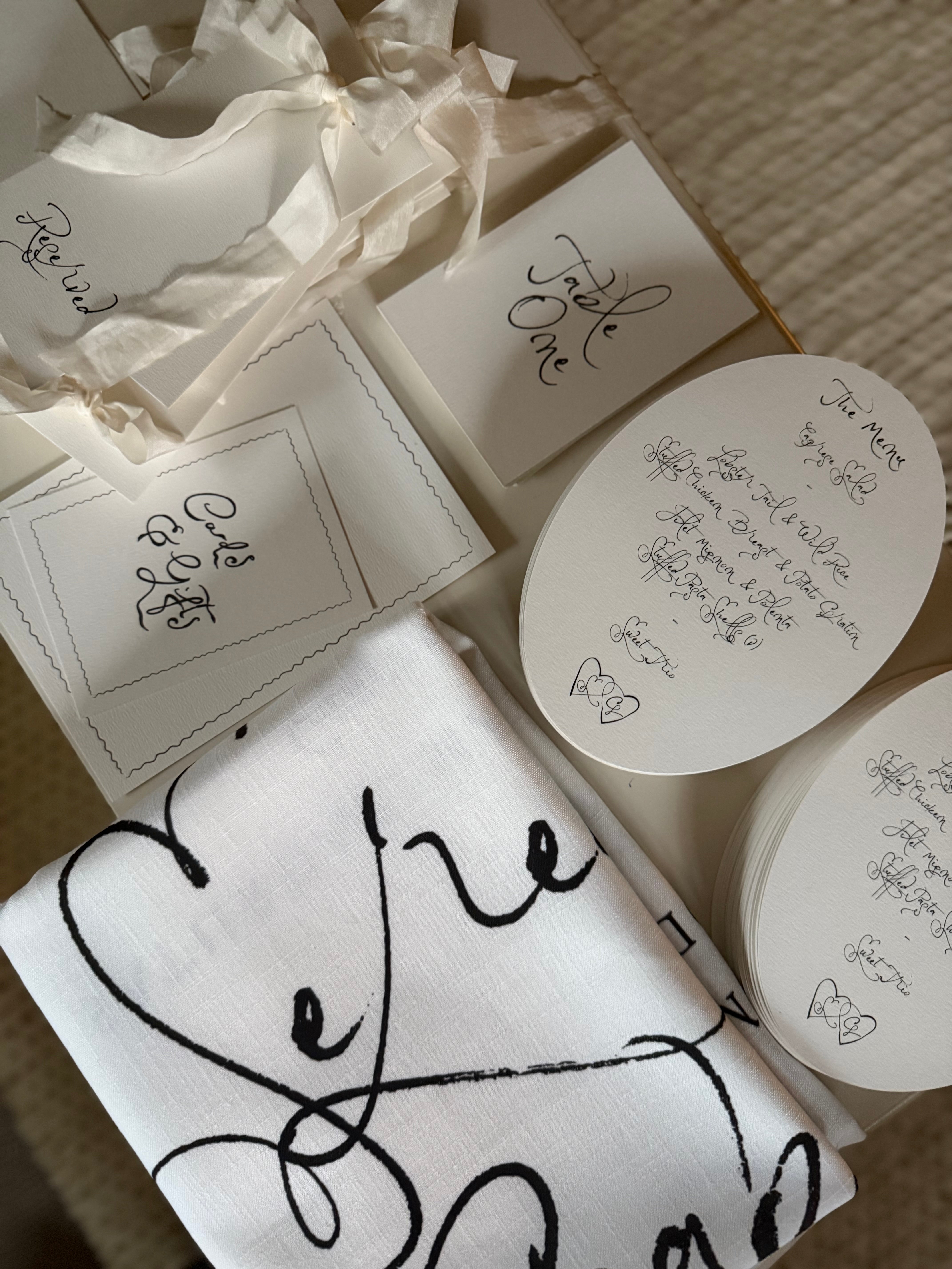 Soirée Romantique  - Fabric Welcome Sign