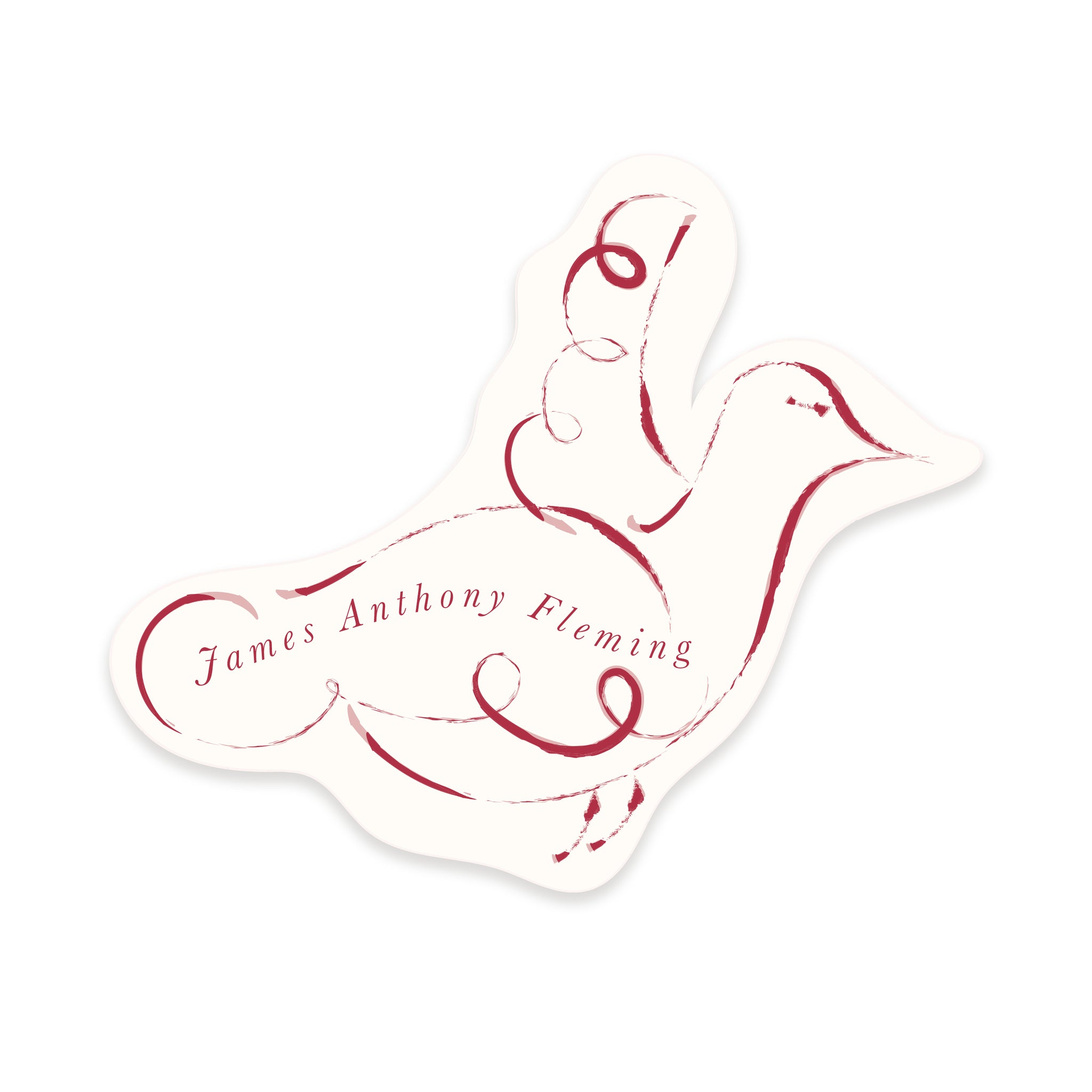 Ten Story Signature - Lovebird Name Card - Pink
