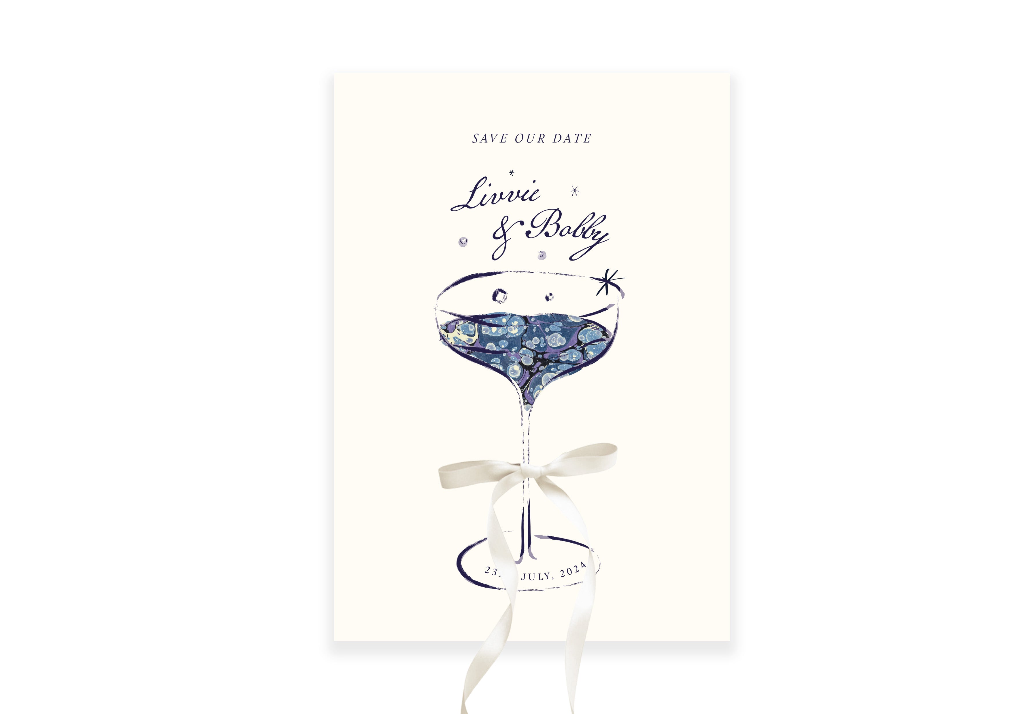 Mon Chéri - Blue Save The Date