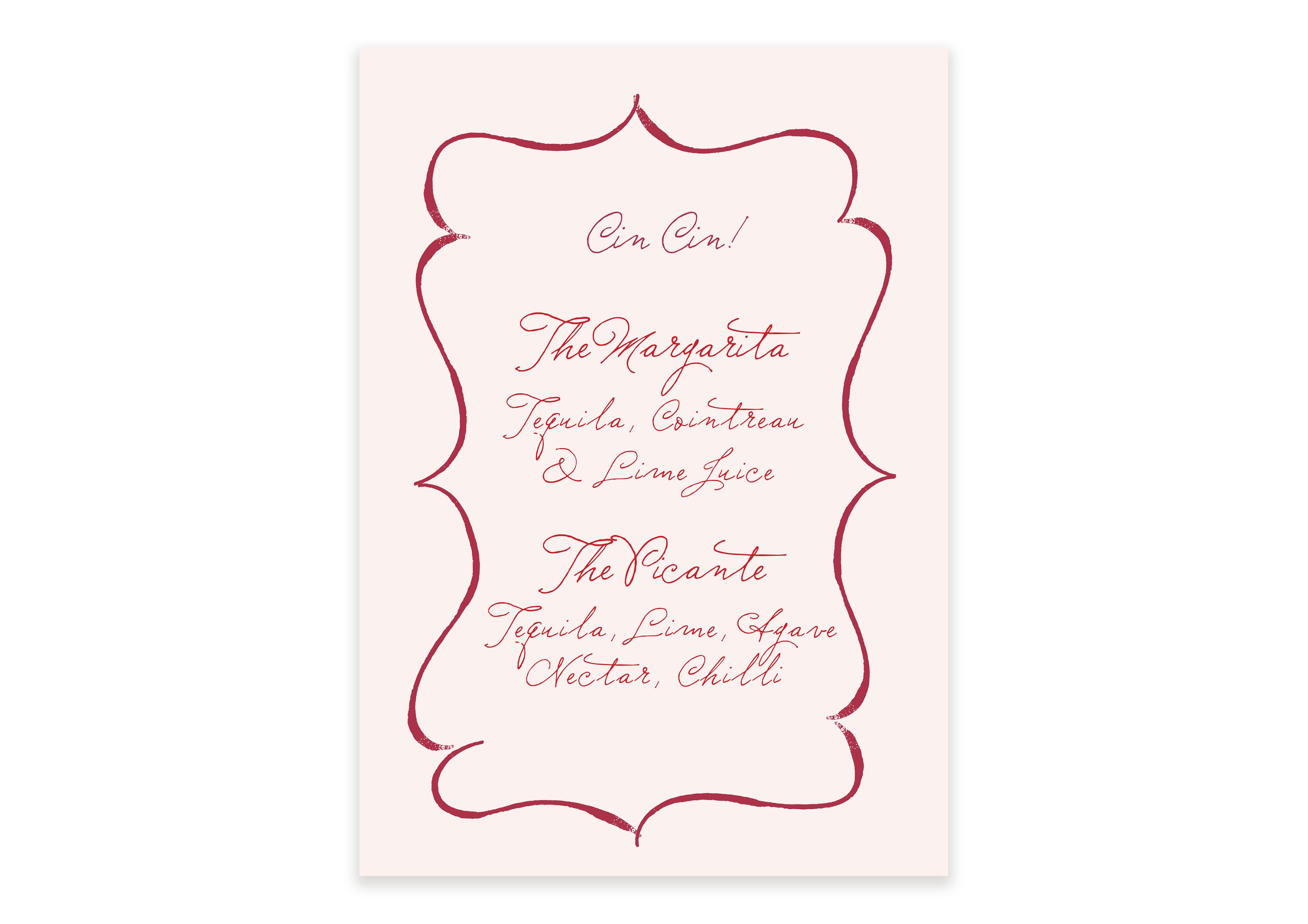 Ten Story Signature  - Drinks Menu - Pink