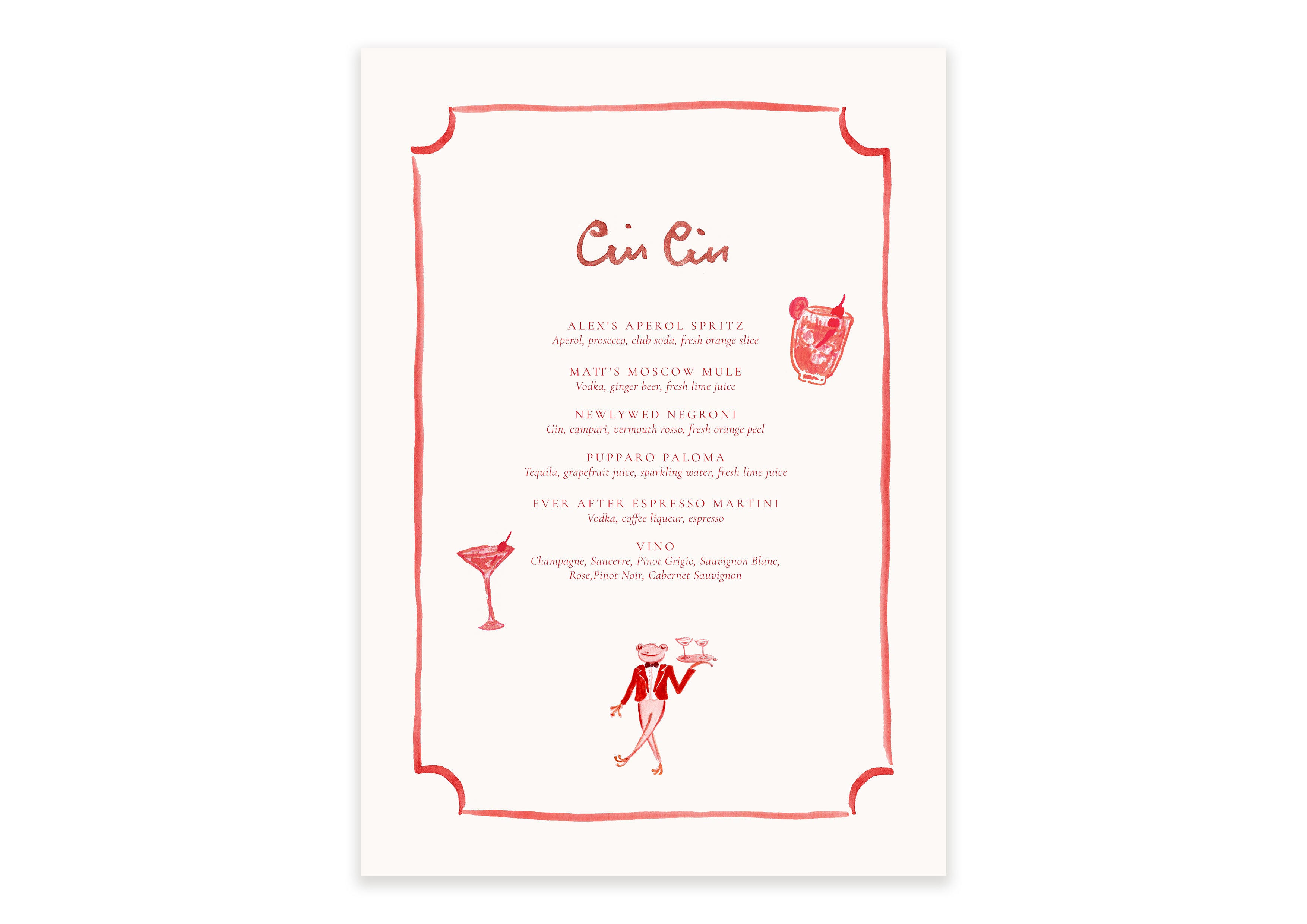 Dinner In Paris  - Cocktail Bar Sign