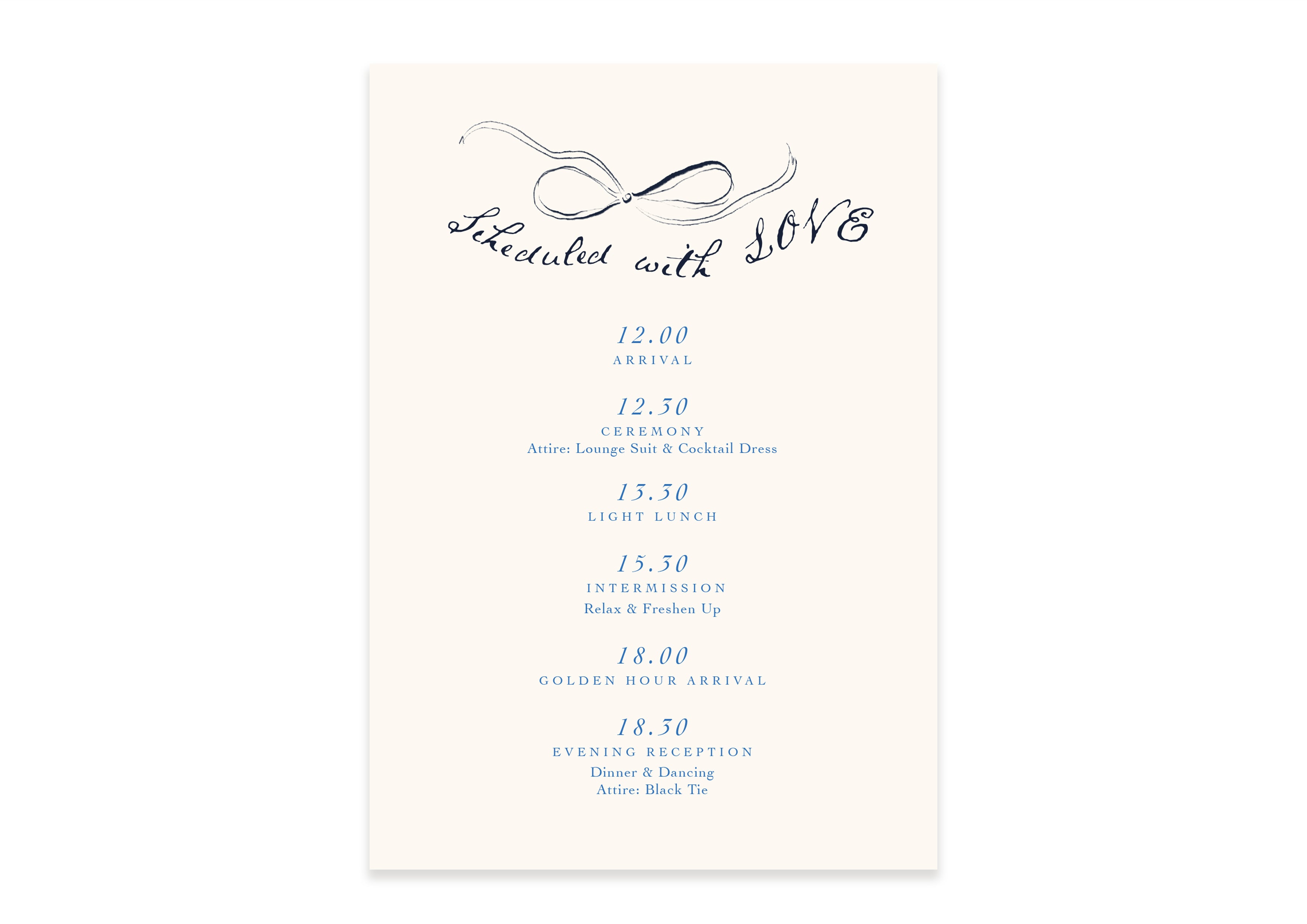 The Year Of The Bow - Double-sided Details slip V1