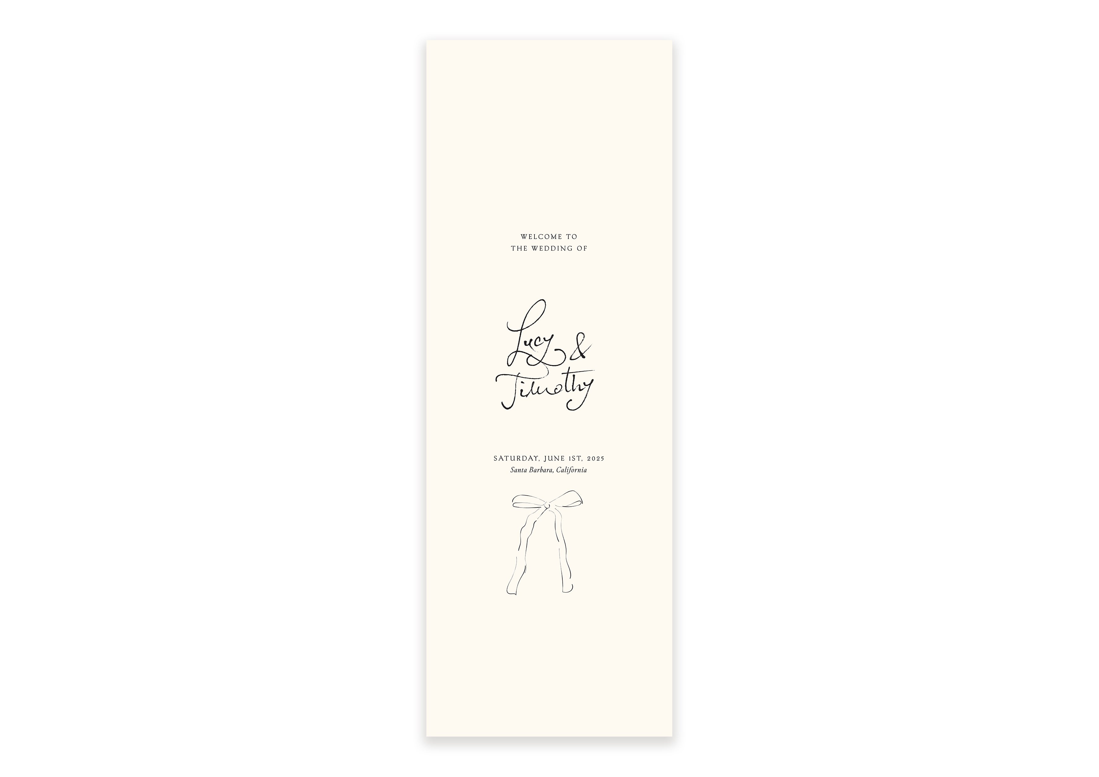 Soirée Romantique  - Fabric Welcome Sign