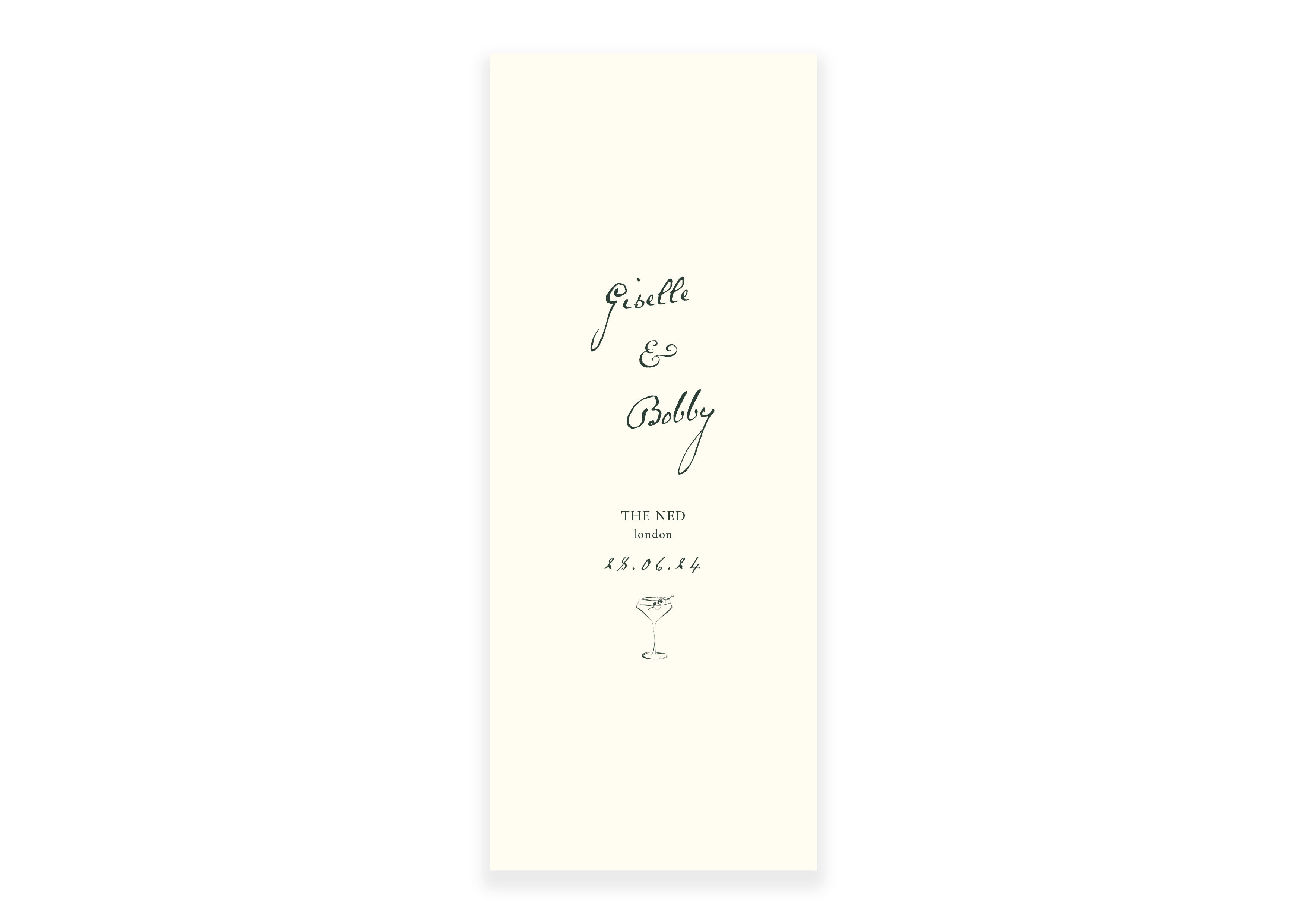 Mon Cheri  - Fabric Welcome Sign Dark Green