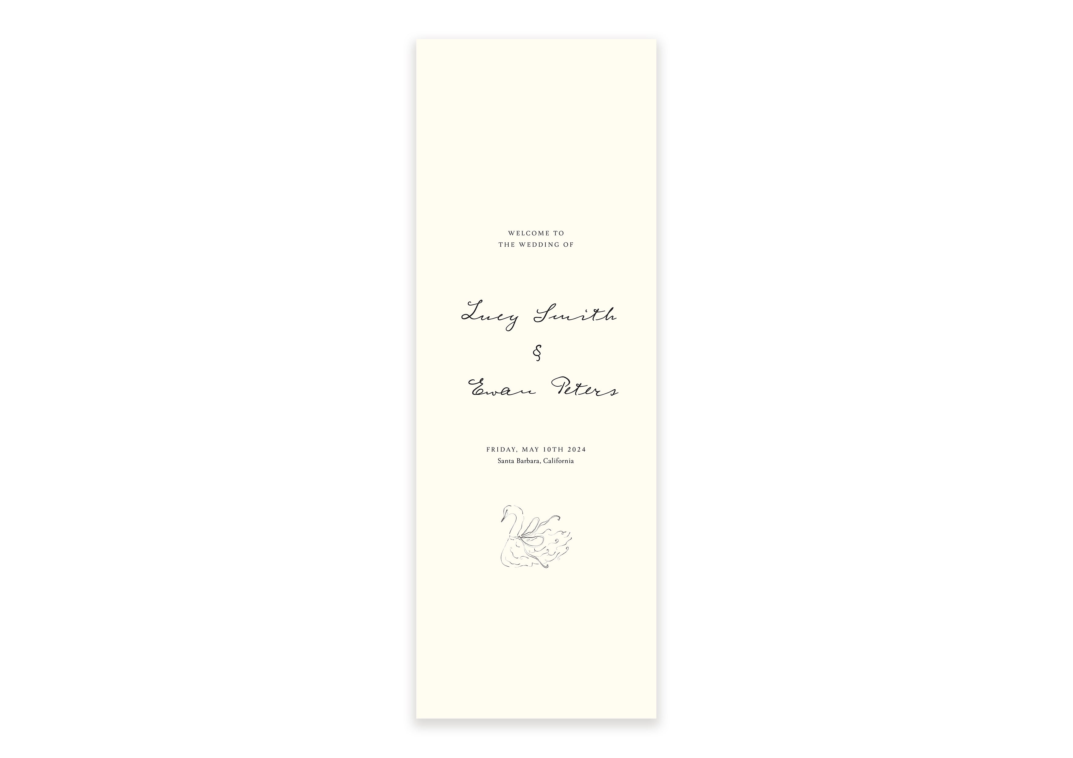 Parisian Lovers  - Fabric Welcome Sign