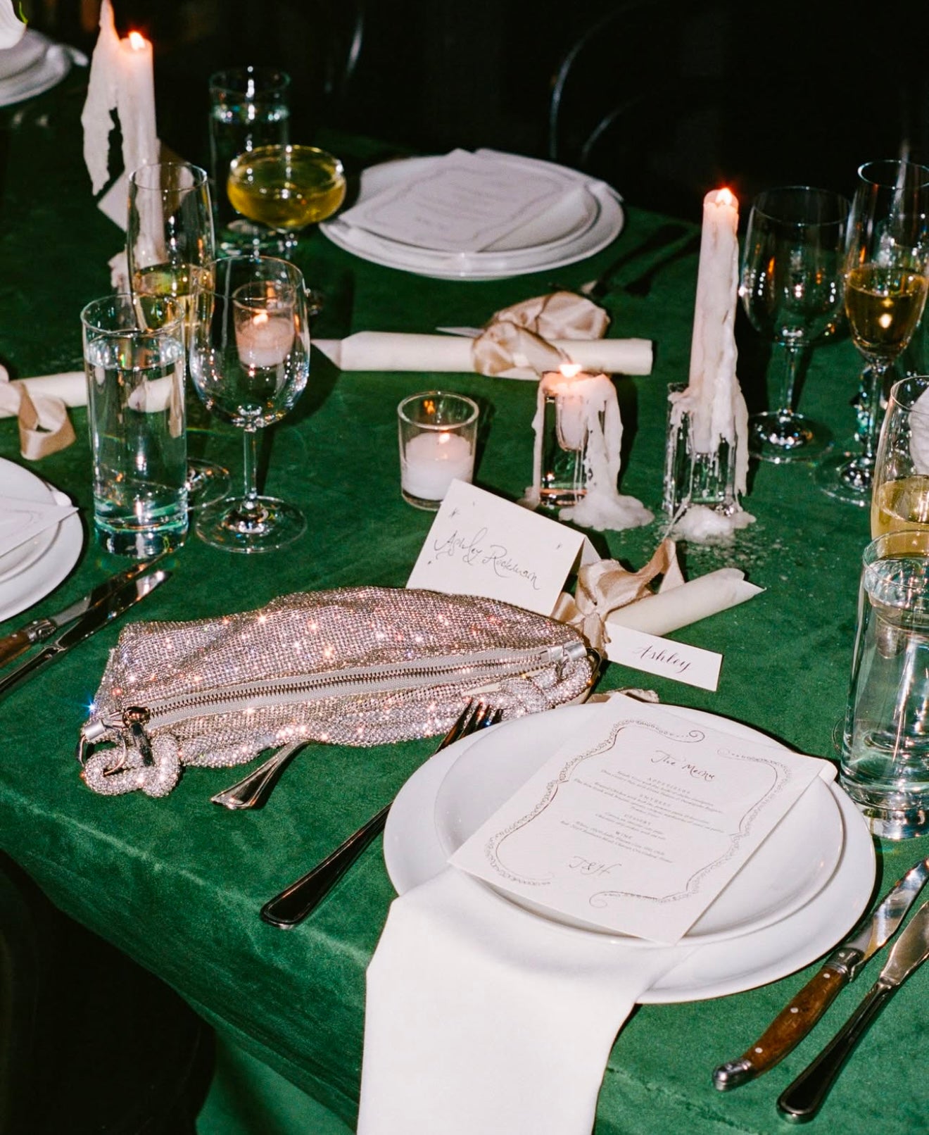 Soirée Romantique  - Menu with Border