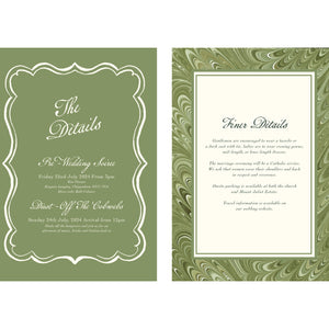 Mon Chéri - Green Double-Sided Details Slip