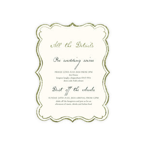 Mon Cheri - Green Shaped Details slip