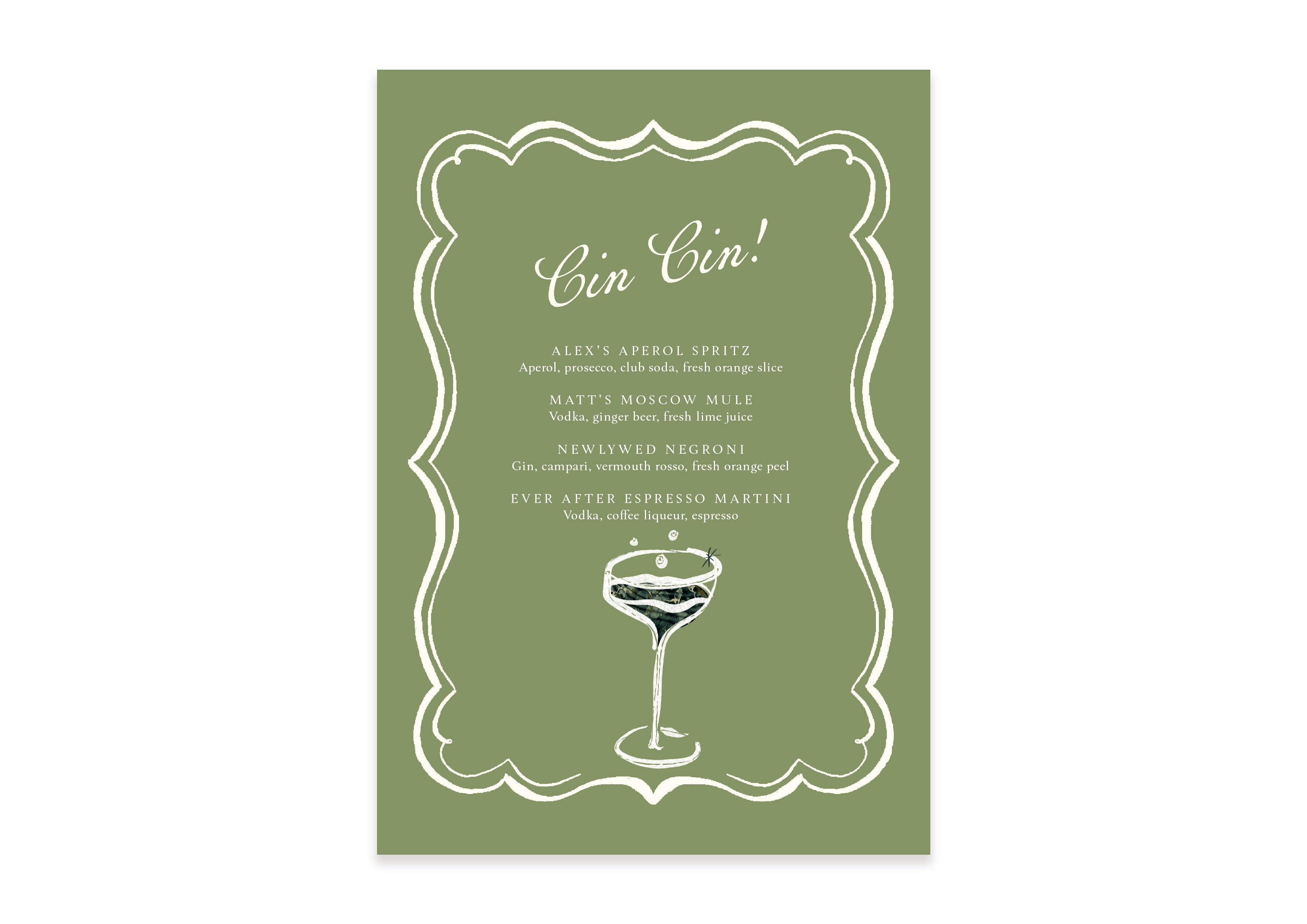 Mon Cheri  - Green Drinks Menu