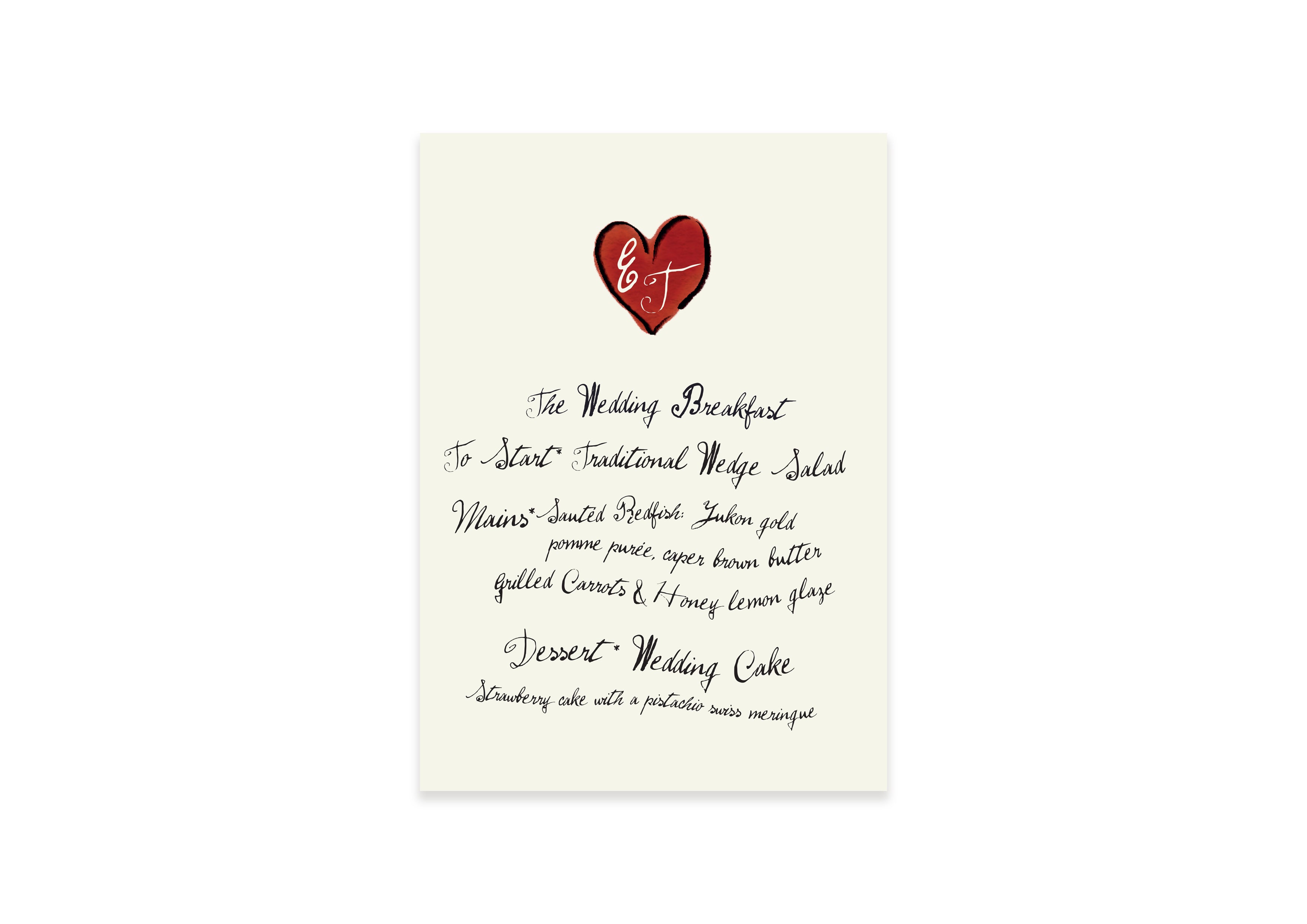 Andy Warhol  - Heart Menu