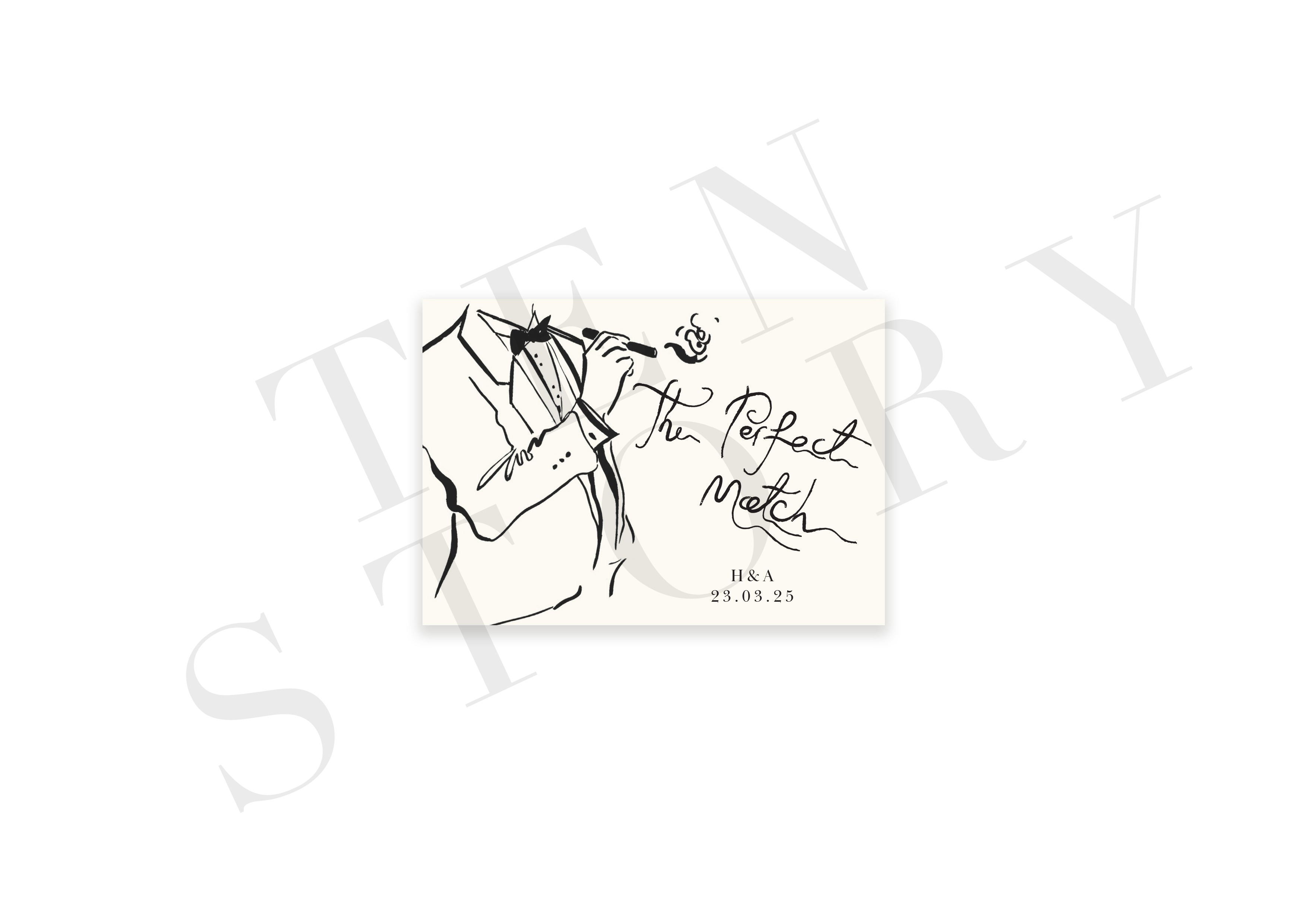 Soirée Romantique - Digital Matchbox Design