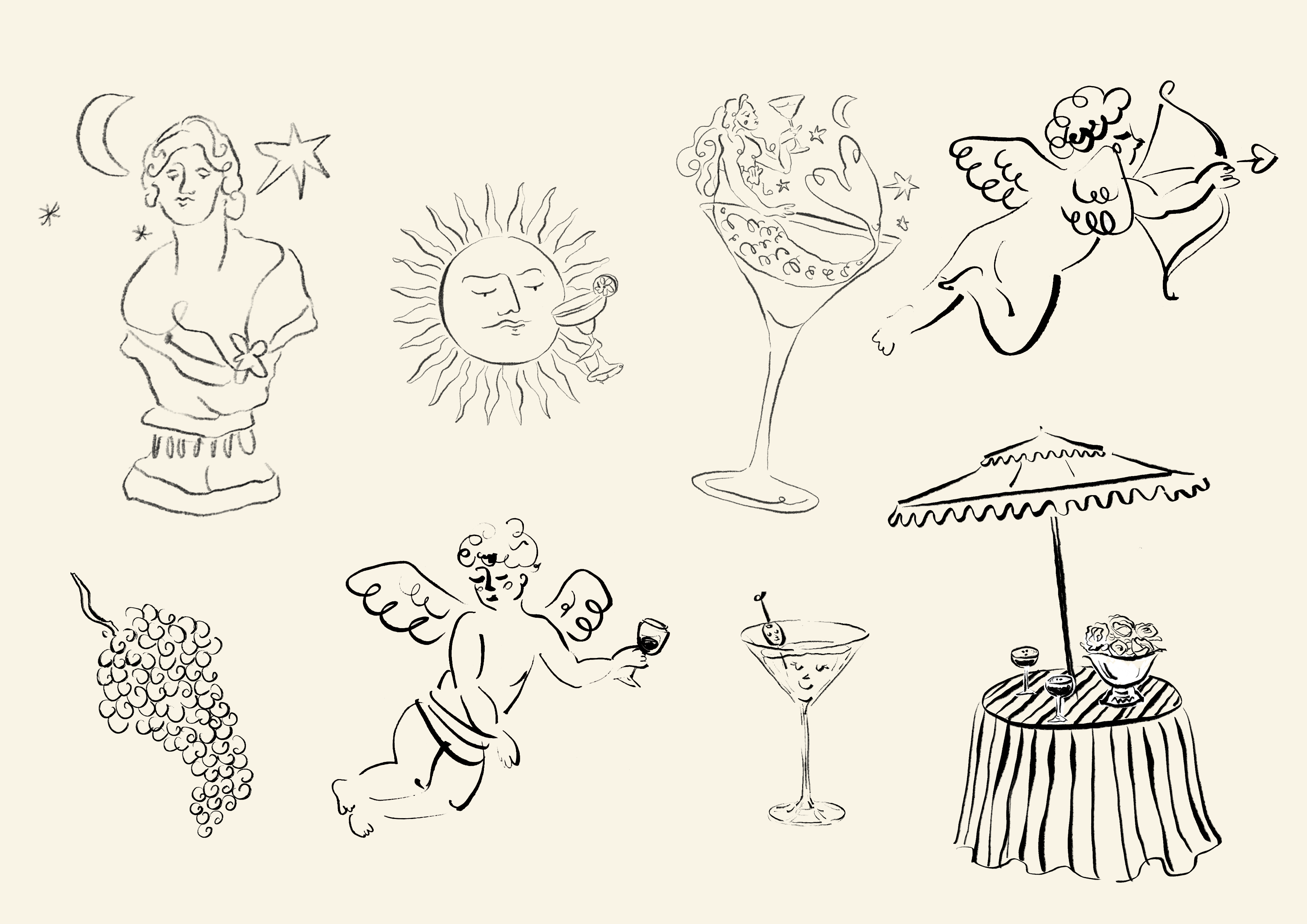 Parisian Lovers - Bespoke Illustrations