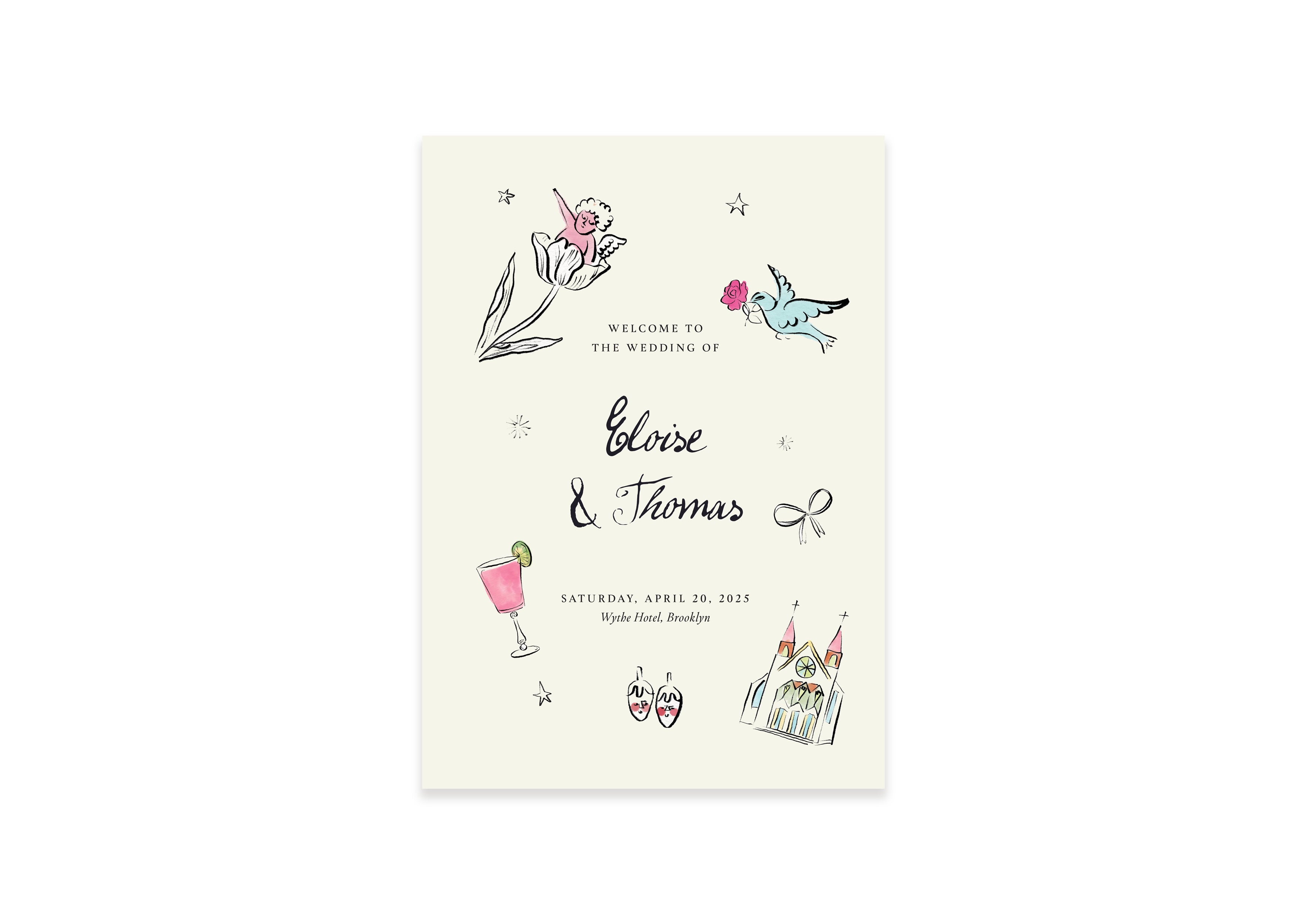 Andy Warhol  - Illustrations Welcome Sign (Print Yourself)