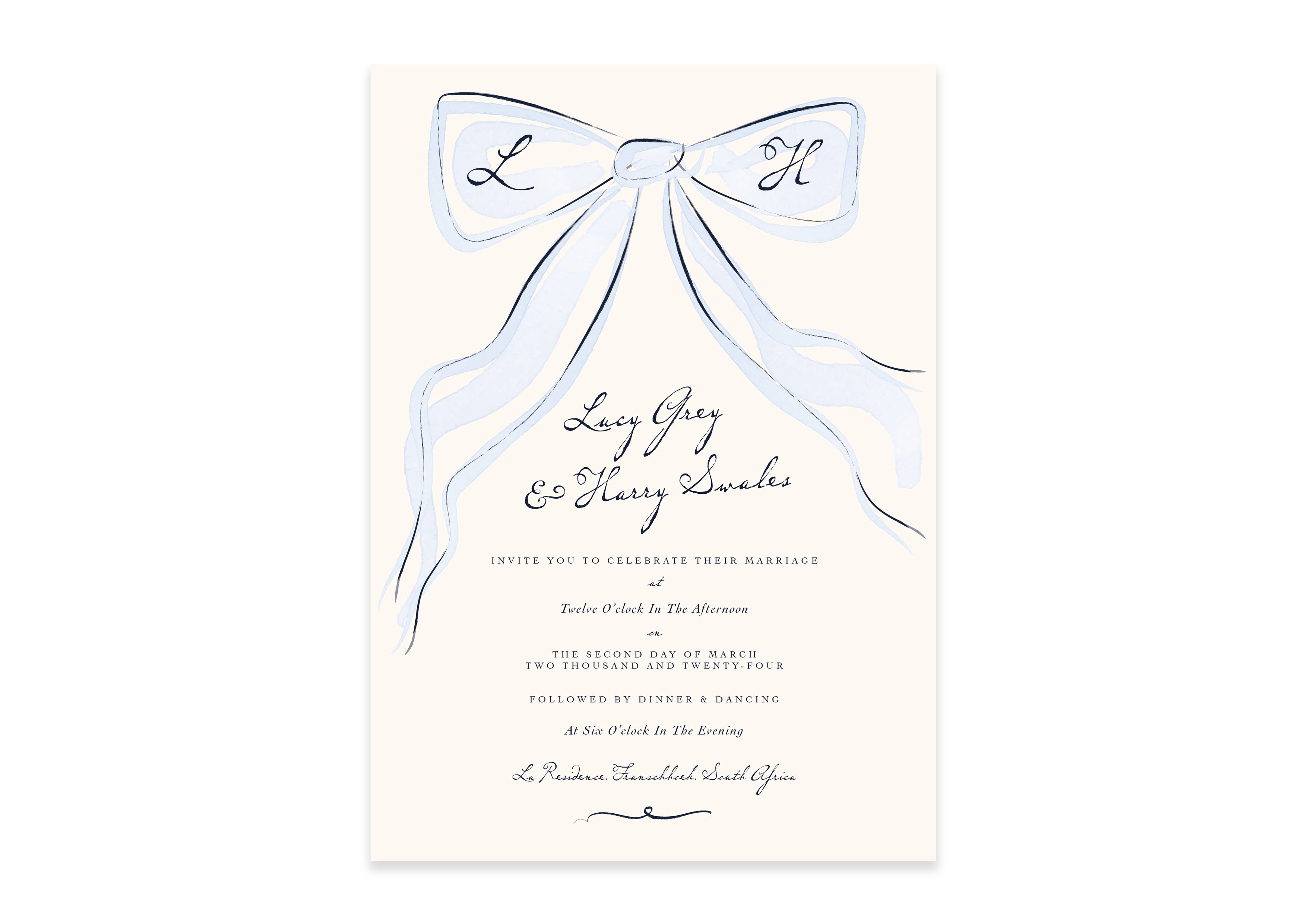 The Year Of The Bow - Invitation V1