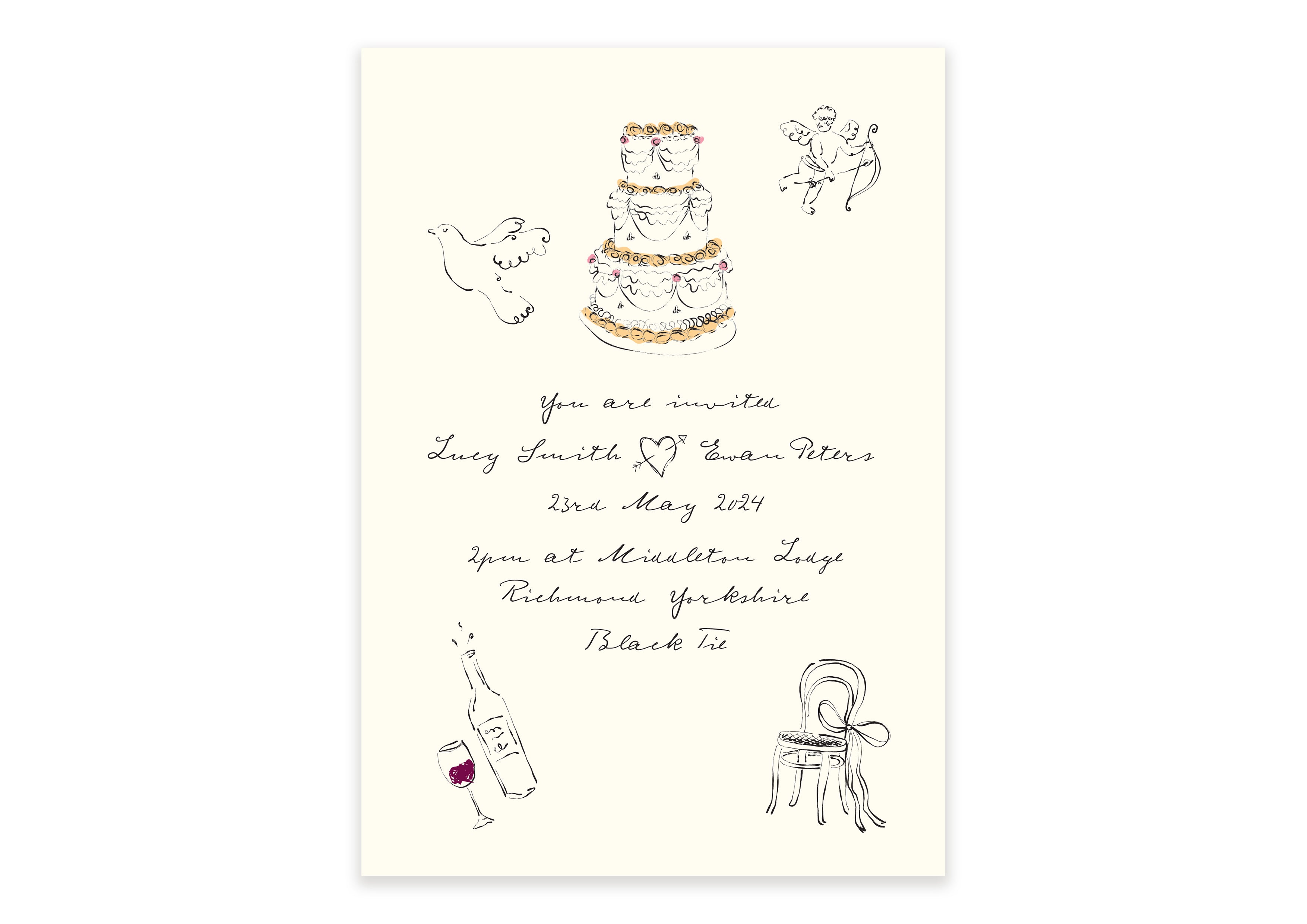 Parisian Lovers - Invitation