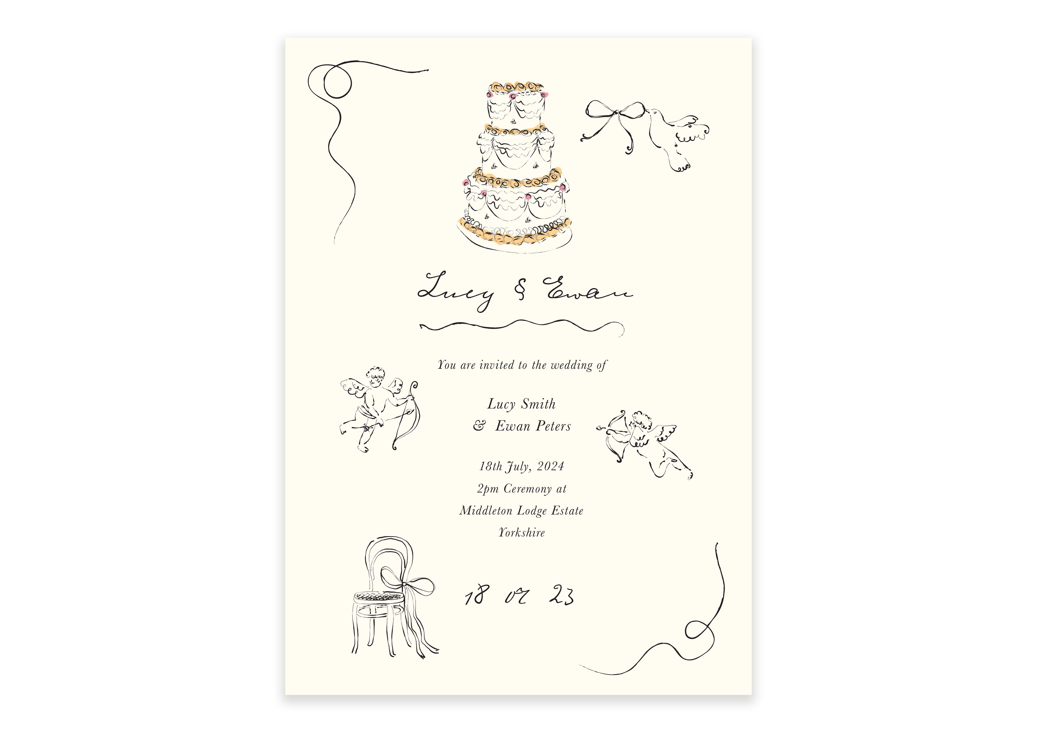 Parisian Lovers - Invitation