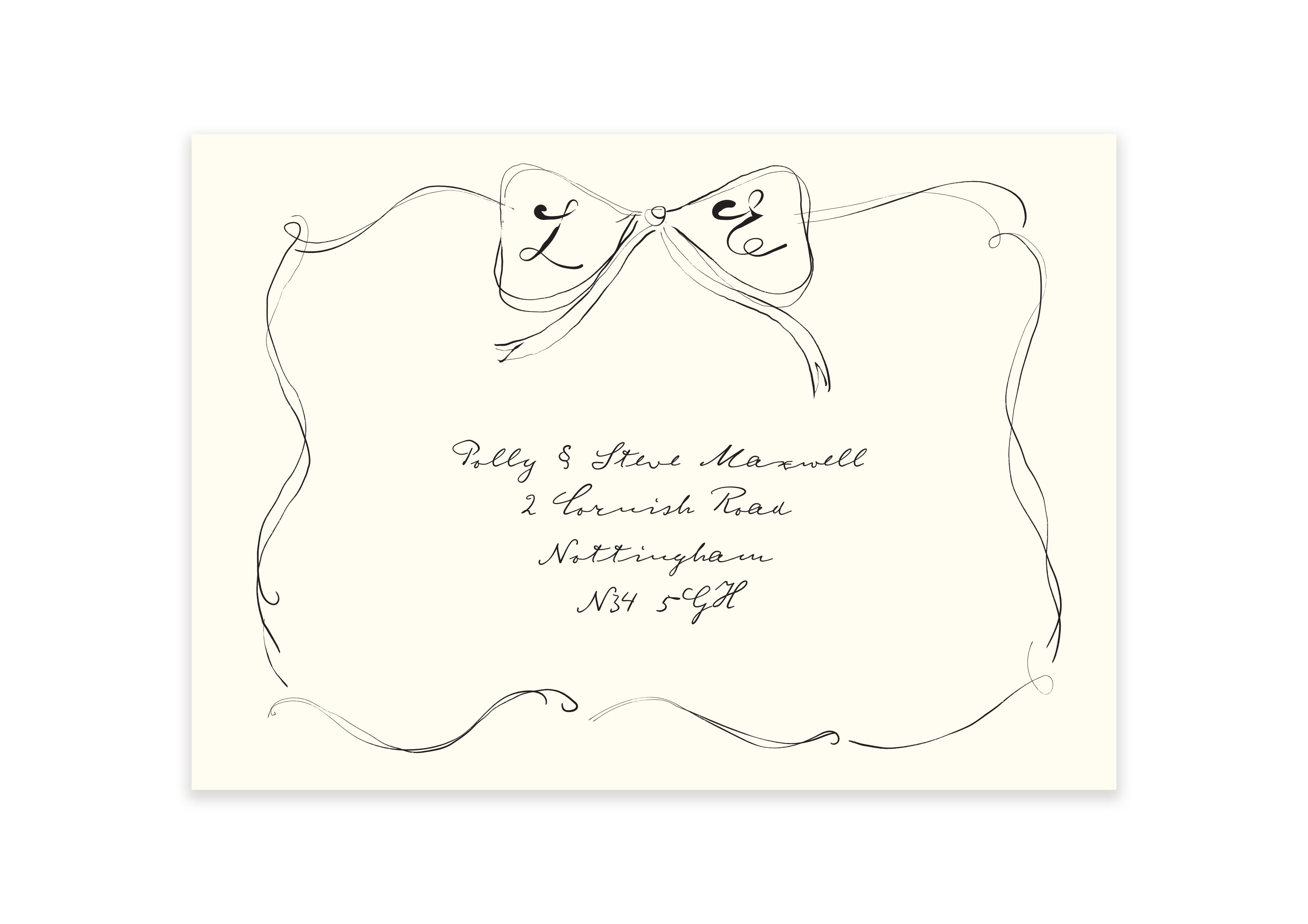 Parisian Lovers - Personalised Invite Envelope