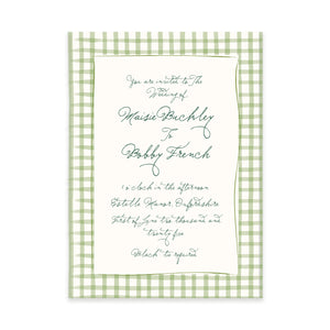 Ten Story Signature - Invitation - Green