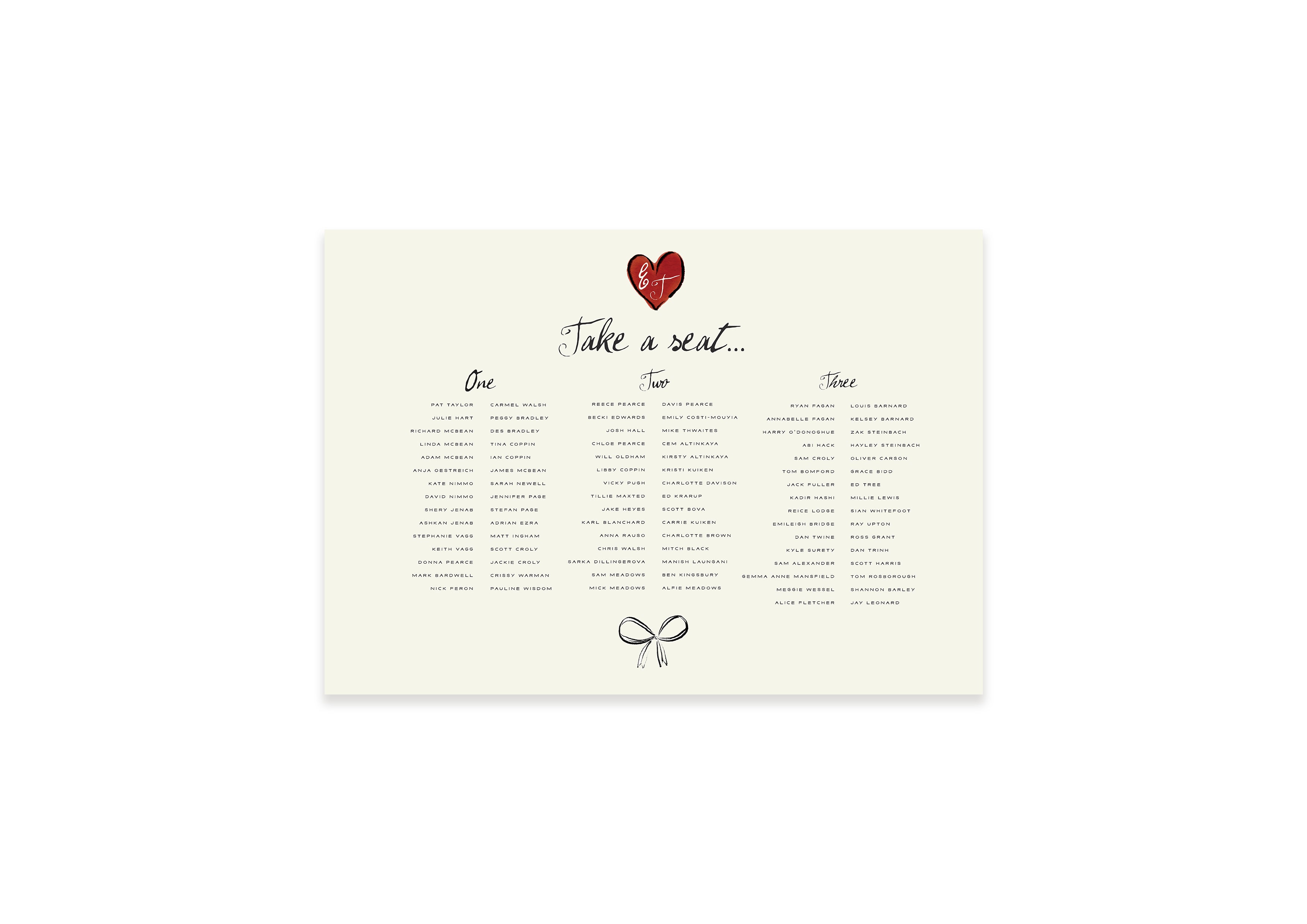 Andy Warhol  - Digital Border Table Plan (Print Yourself)