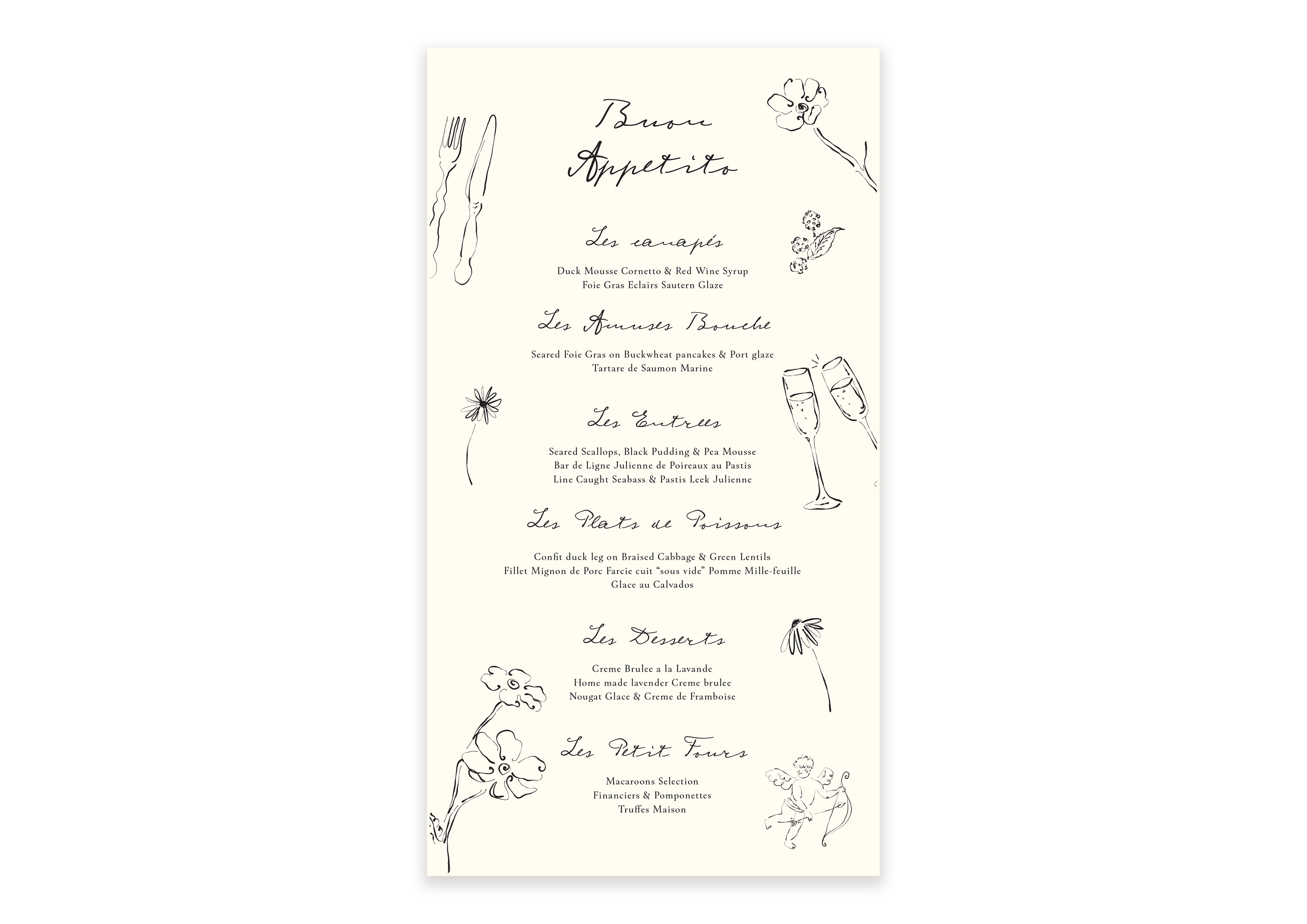 Parisian Lovers  - Illustrations Menu