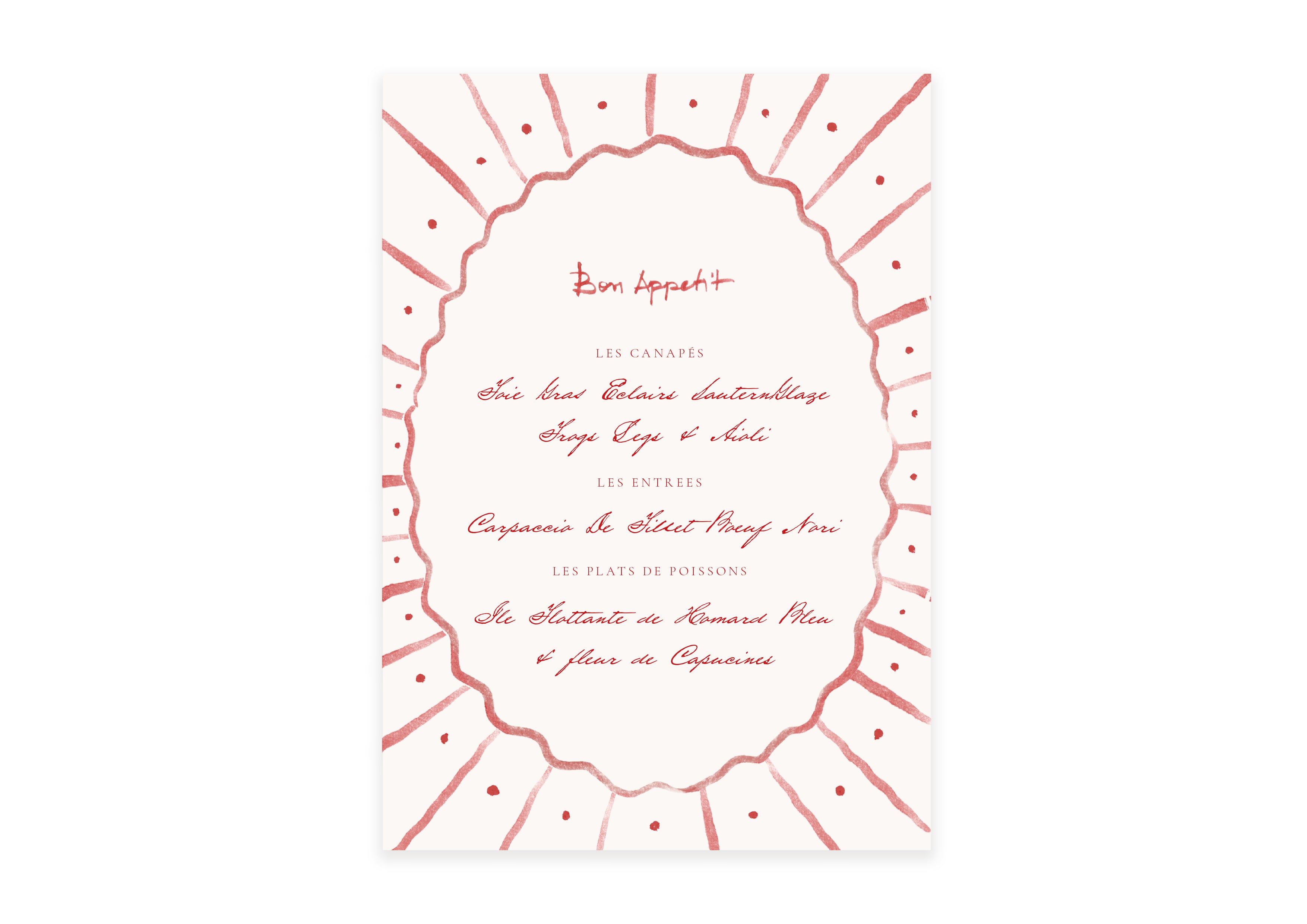 Dinner In Paris  - Border Menu