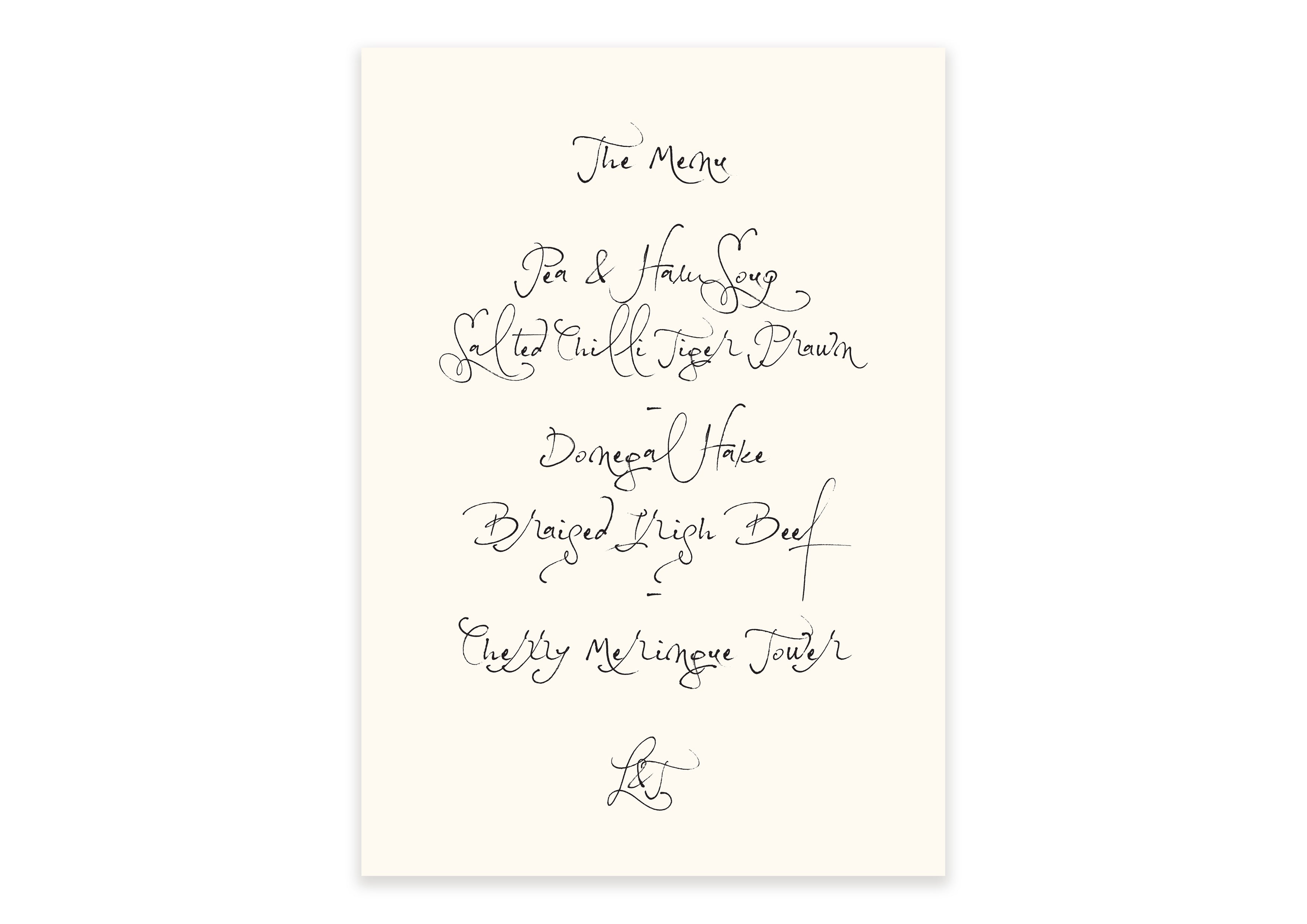 Soirée Romantique  - Minimal Item Menu