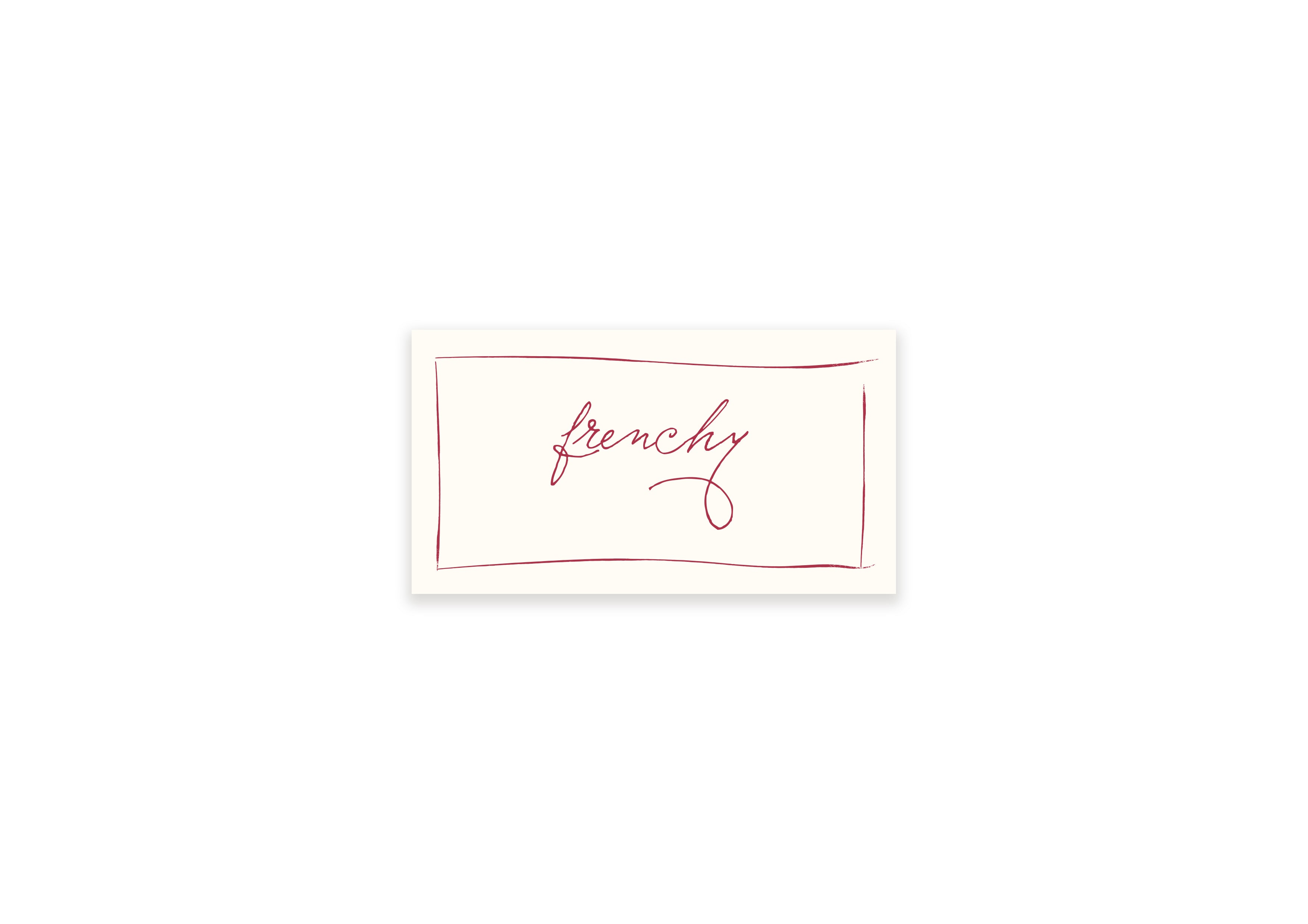 Ten Story Signature - Name Card 4 - Pink
