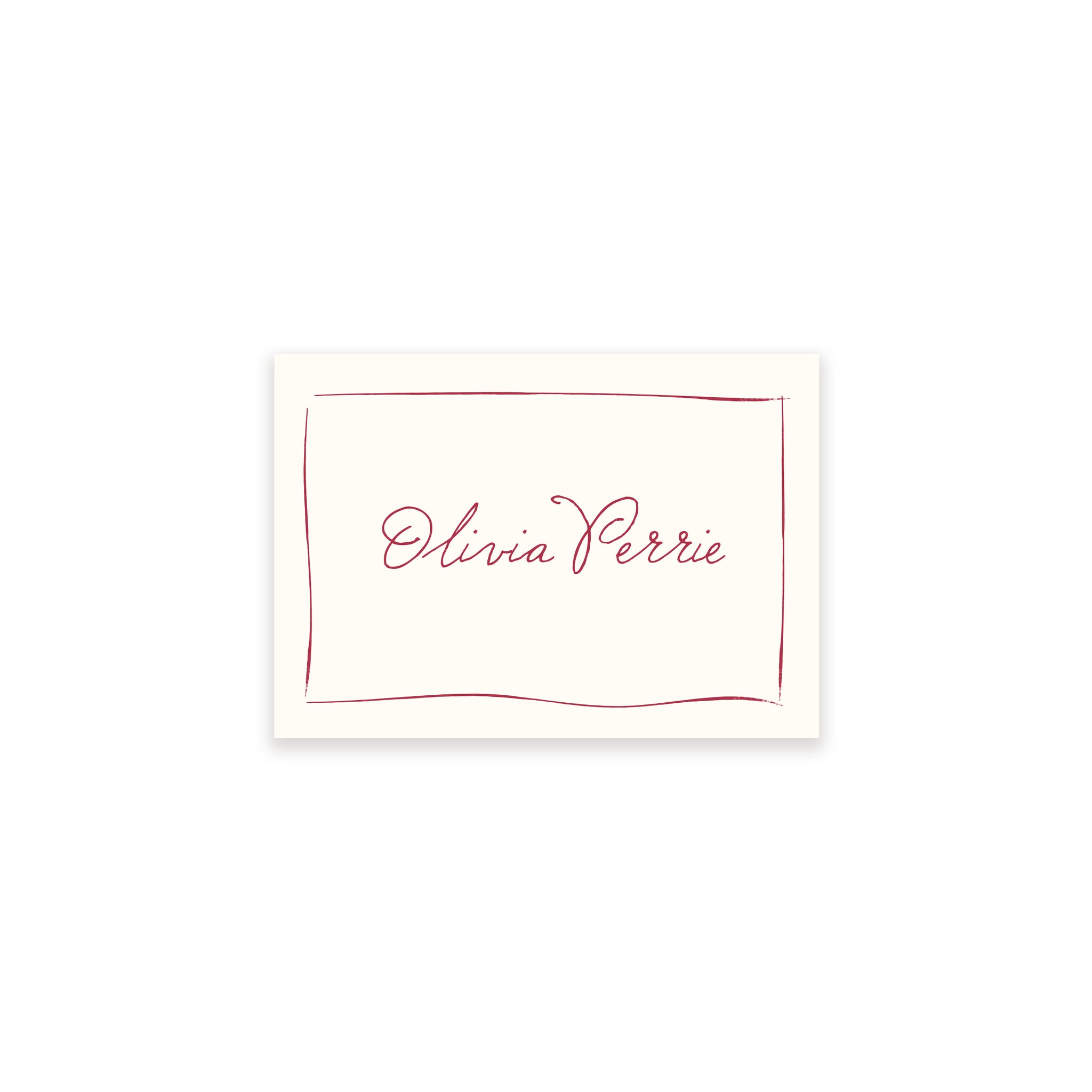 Ten Story Signature - Name Card 5 - Pink