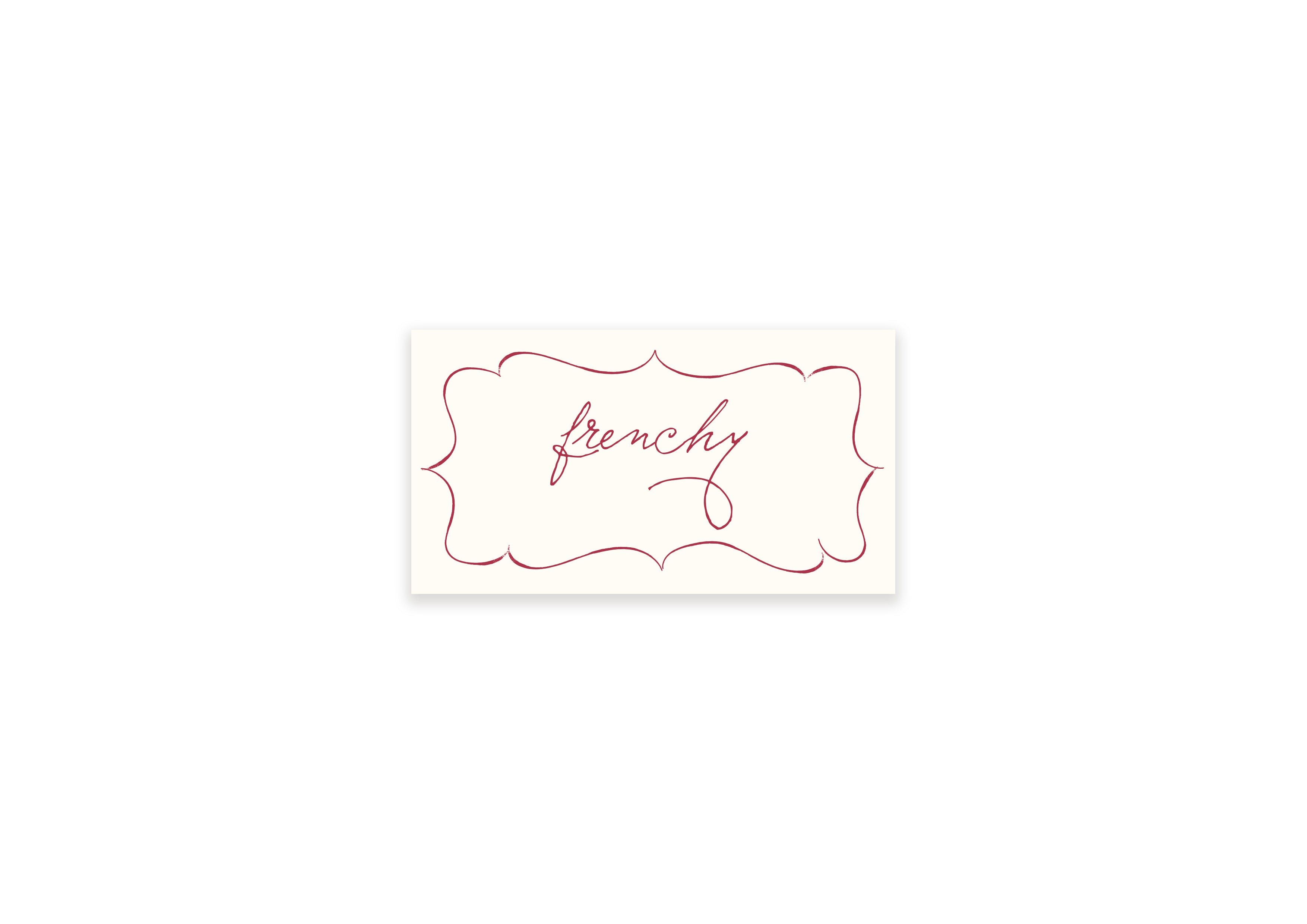 Ten Story Signature - Name Card 7 Pink
