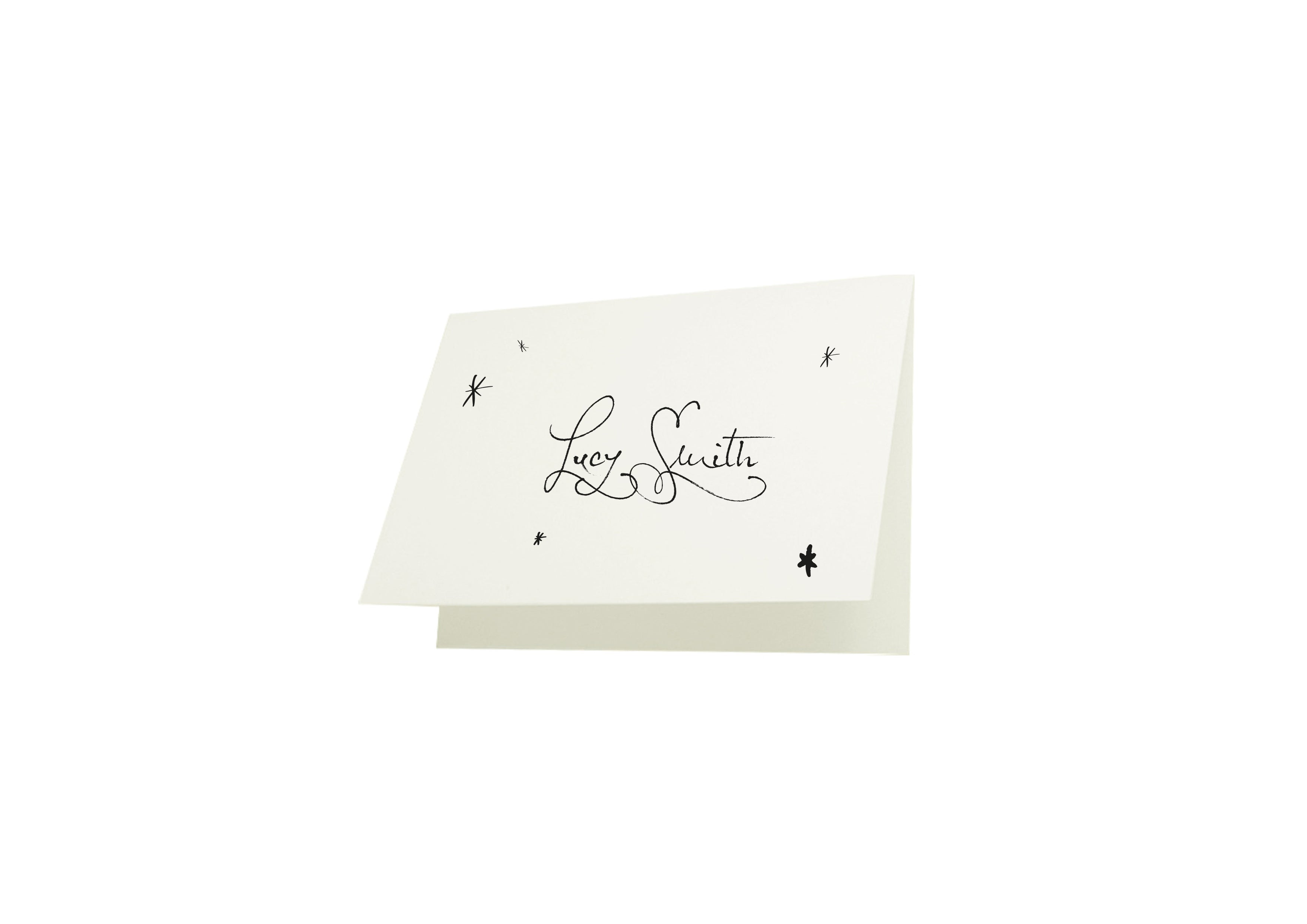 Soirée Romantique - Name Card Stars