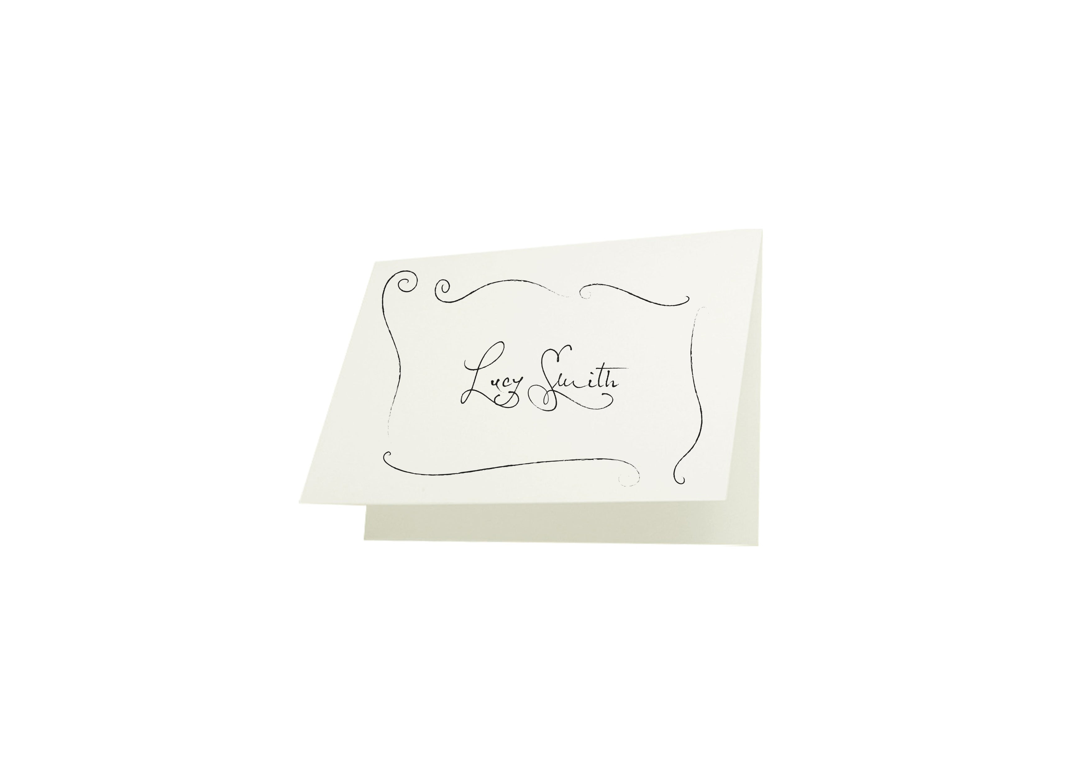 Soirée Romantique - Name Card Border