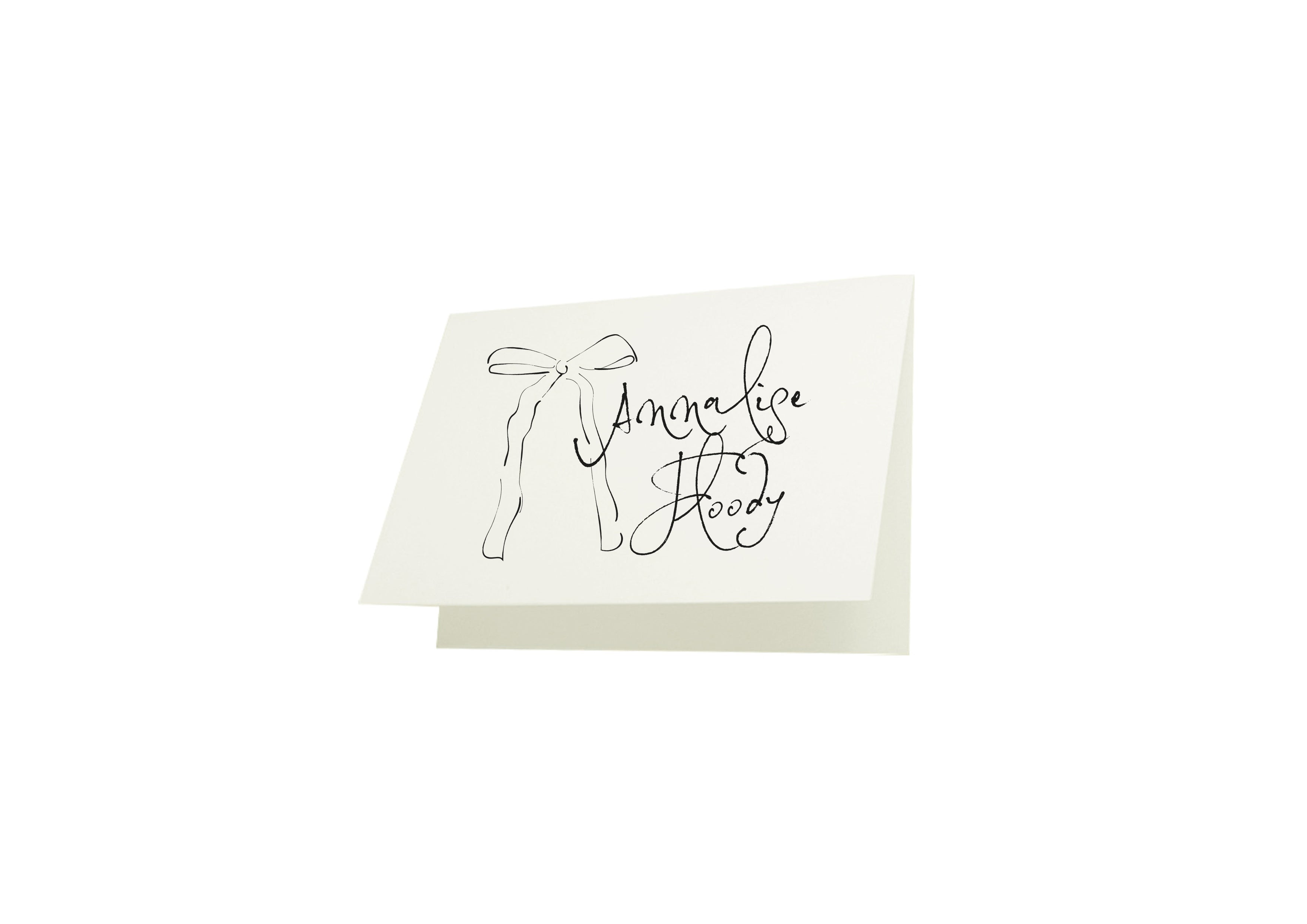 Soirée Romantique - Name Card Illustration