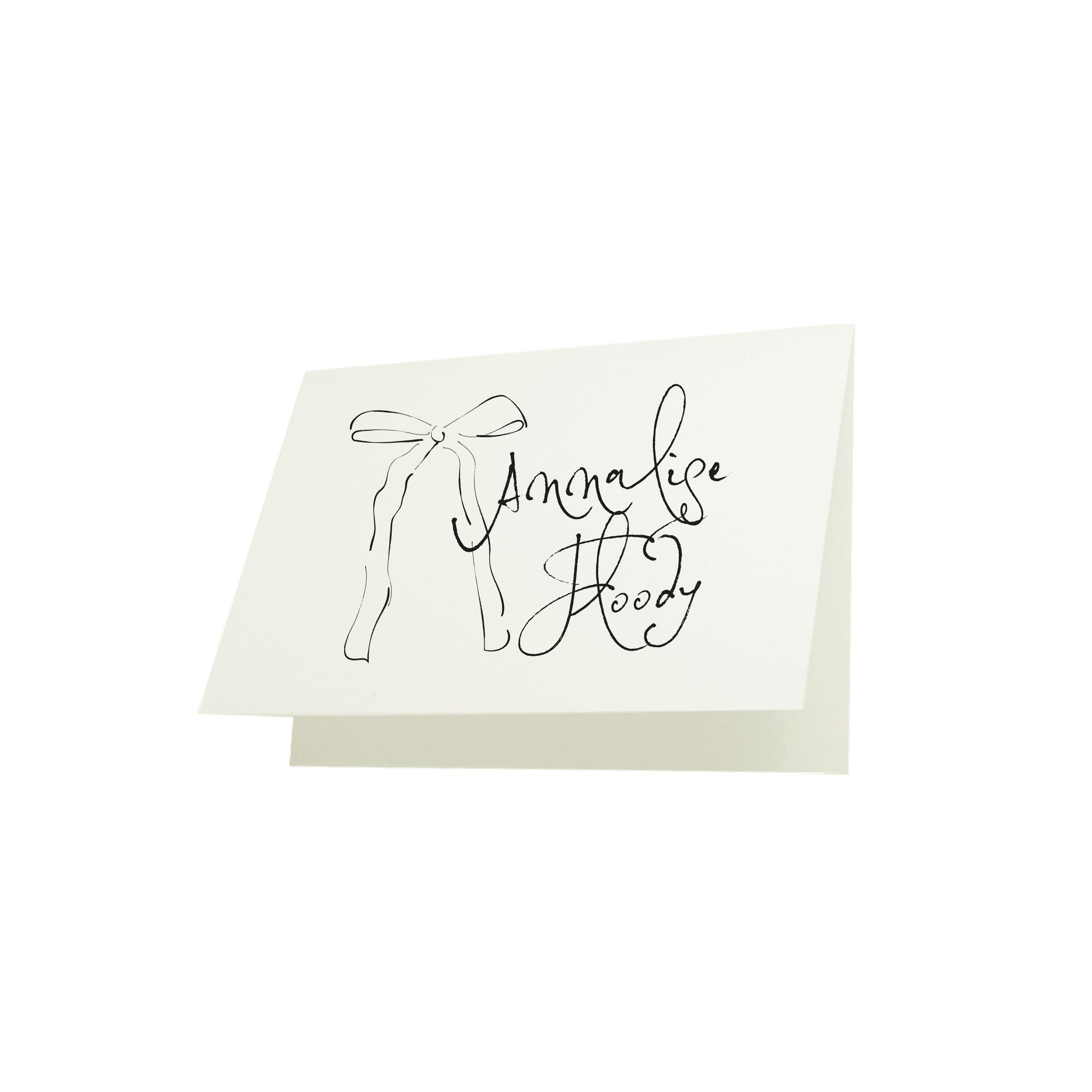 Soirée Romantique - Name Card Illustration
