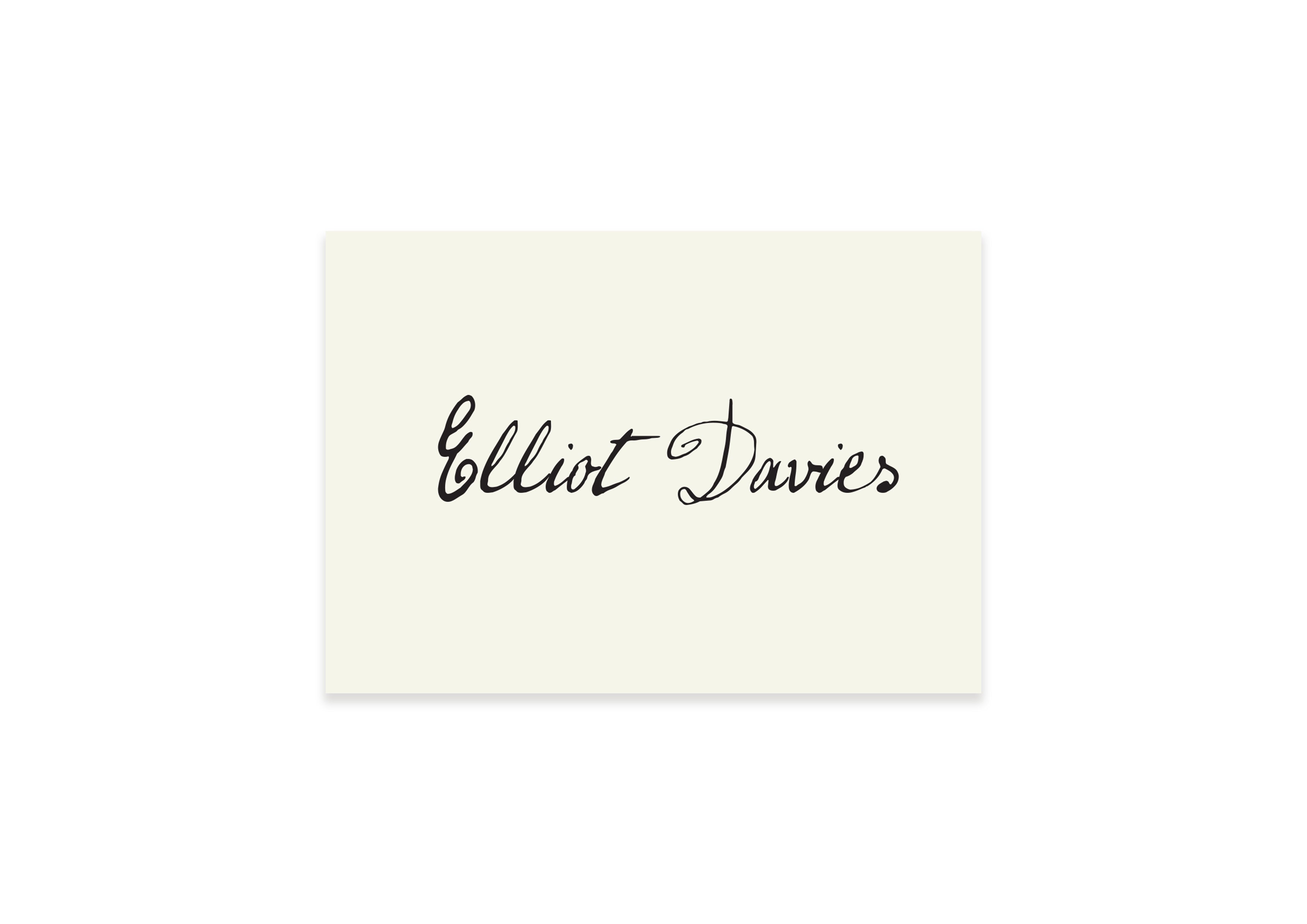 Andy Warhol - Name Card 2