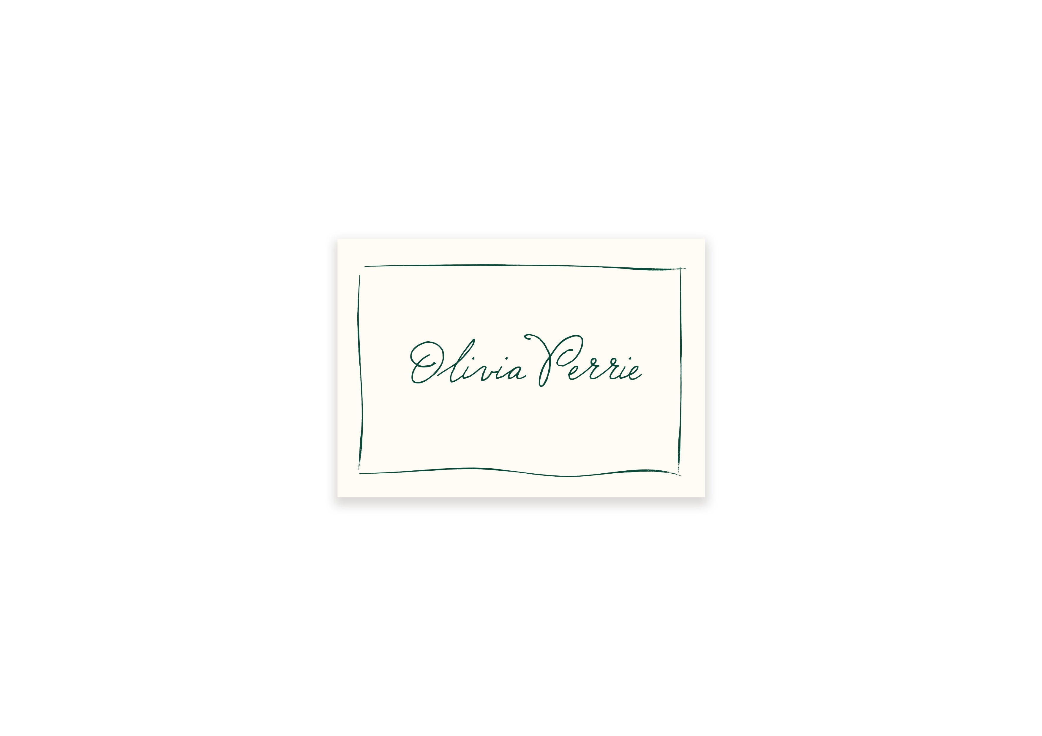Ten Story Signature - Name Card 5 - Green