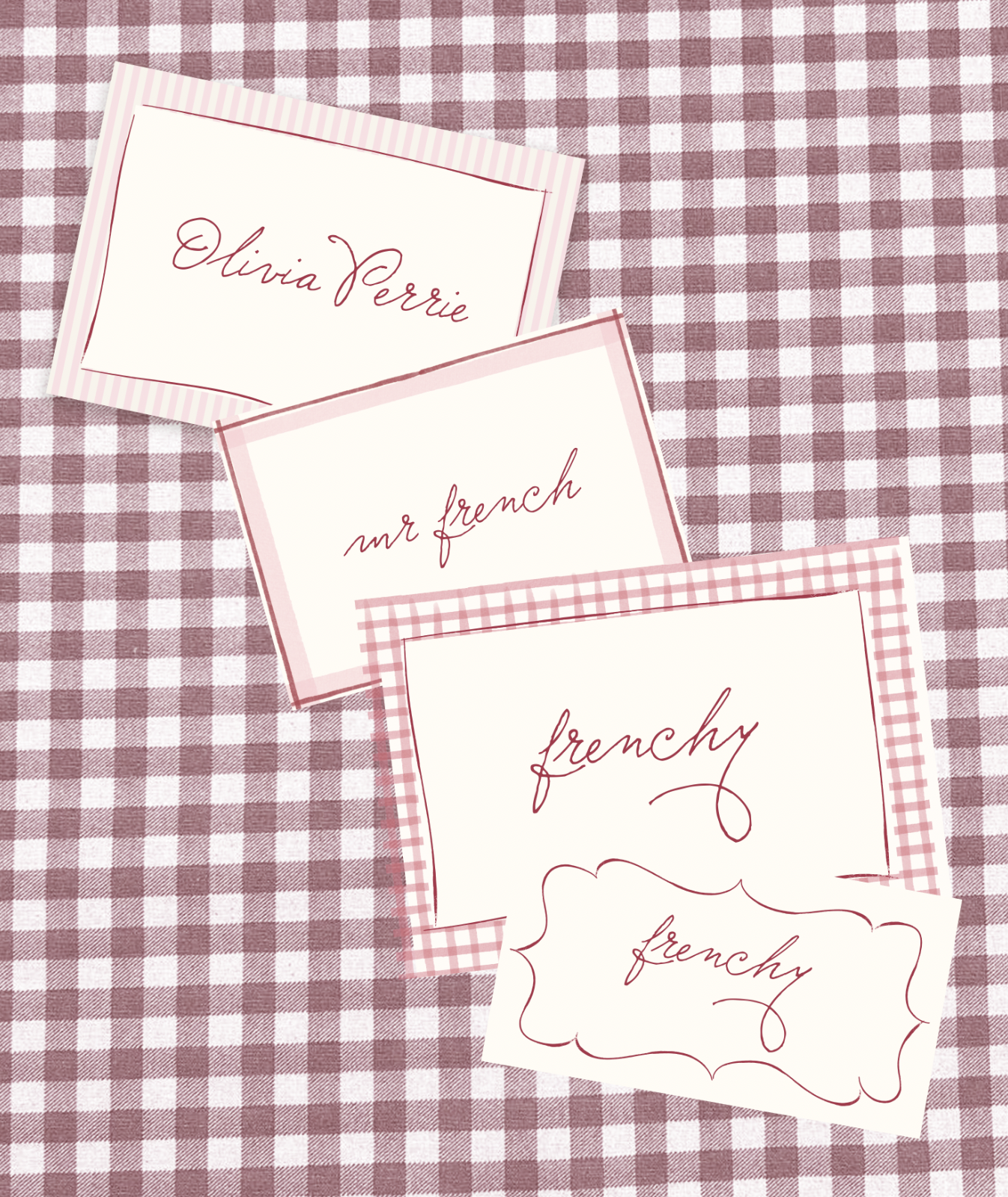 Ten Story Signature - Name Card 6 - Pink