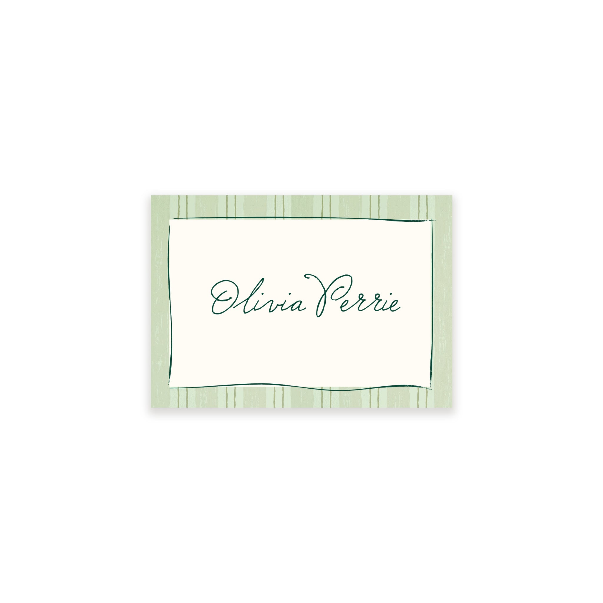 Ten Story Signature - Name Card 1 - Green
