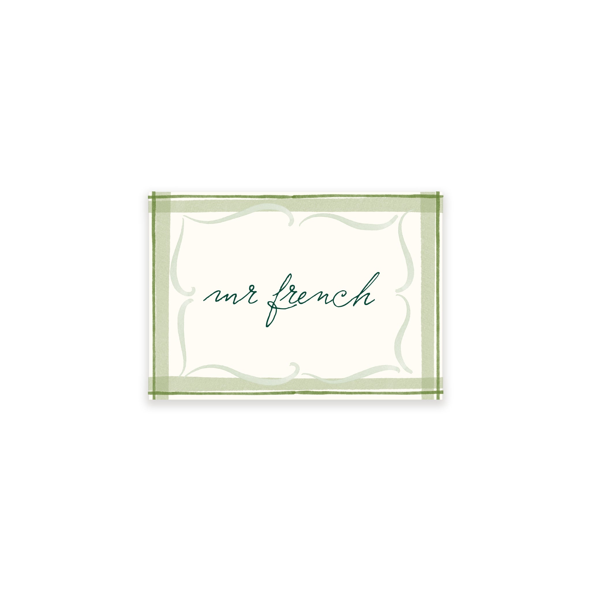 Ten Story Signature - Name Card 3  - Green