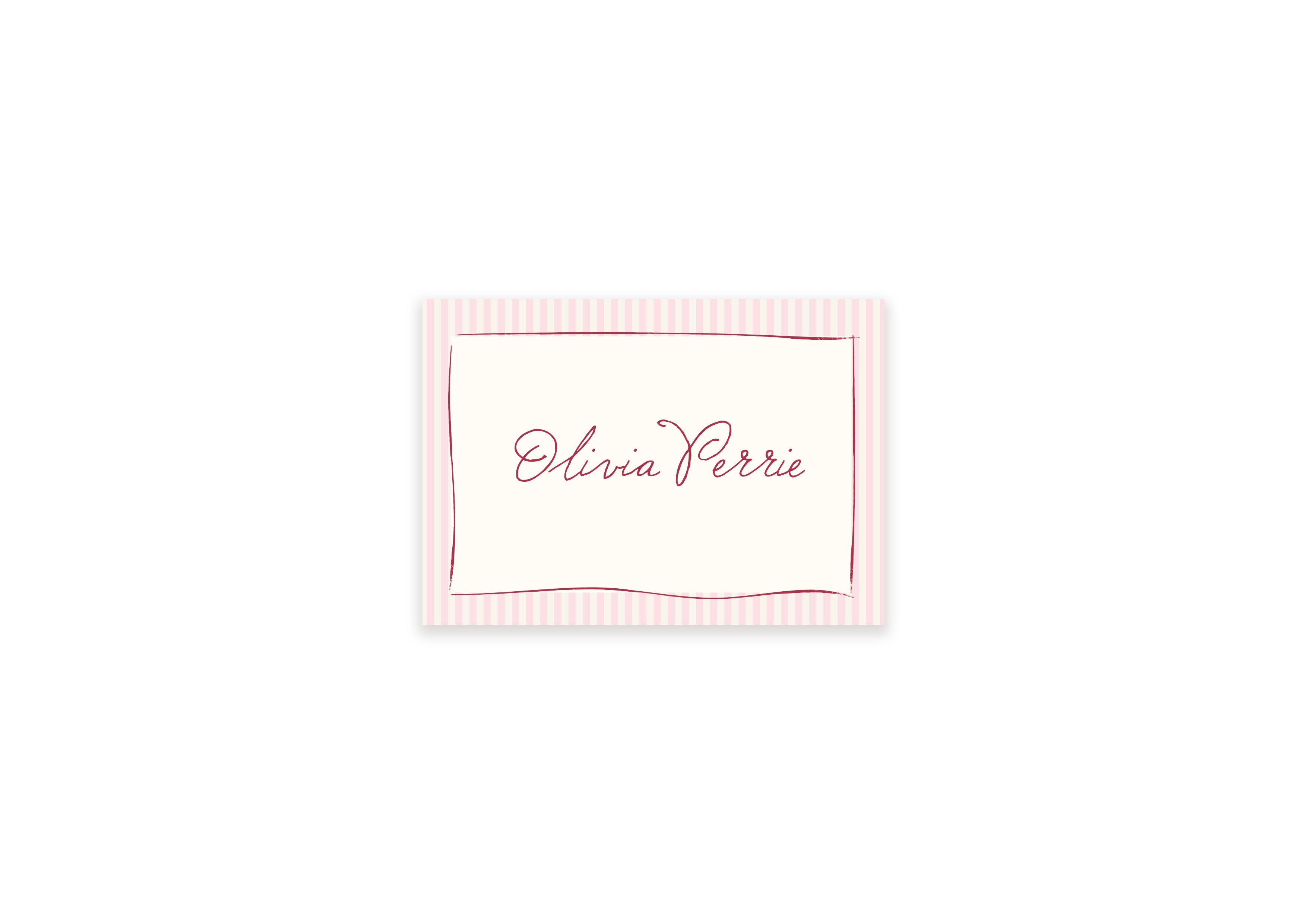 Ten Story Signature - Name Card 2 - Pink
