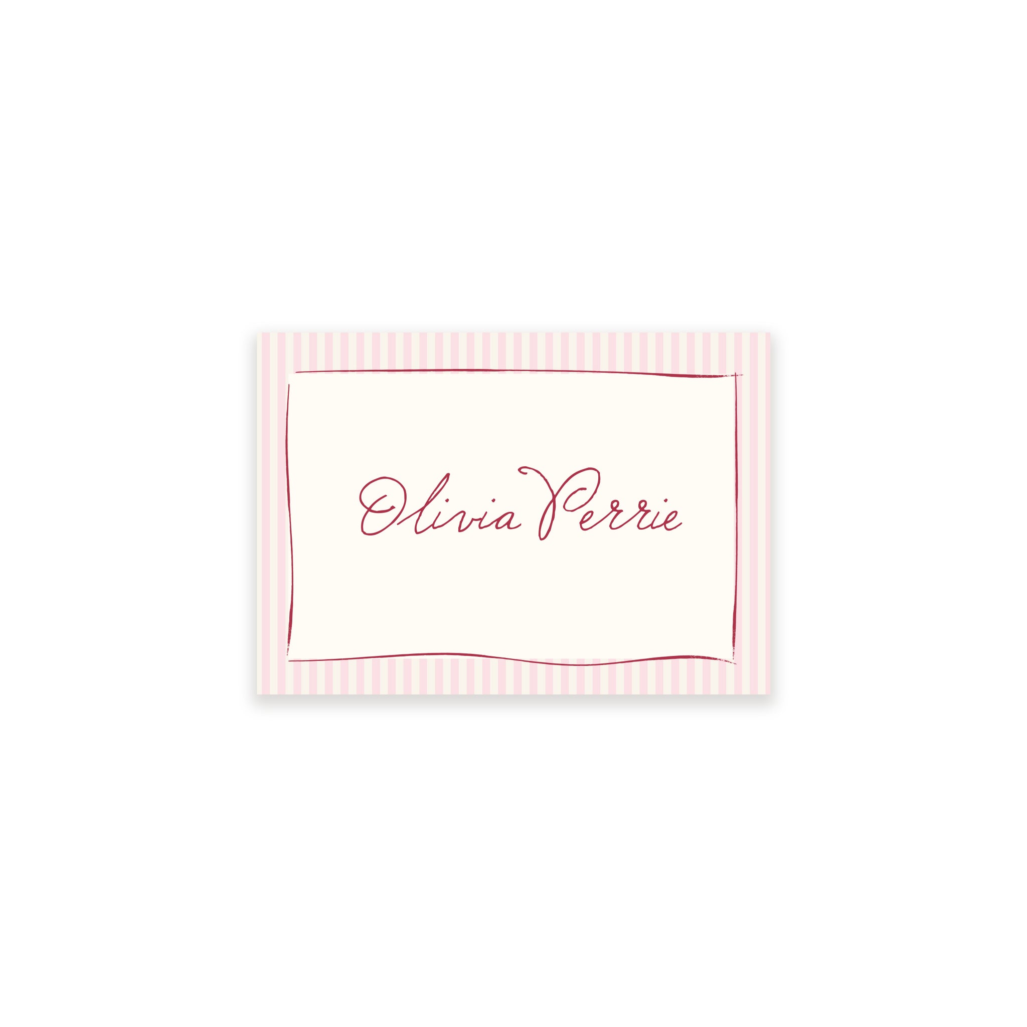 Ten Story Signature - Name Card 2 - Pink