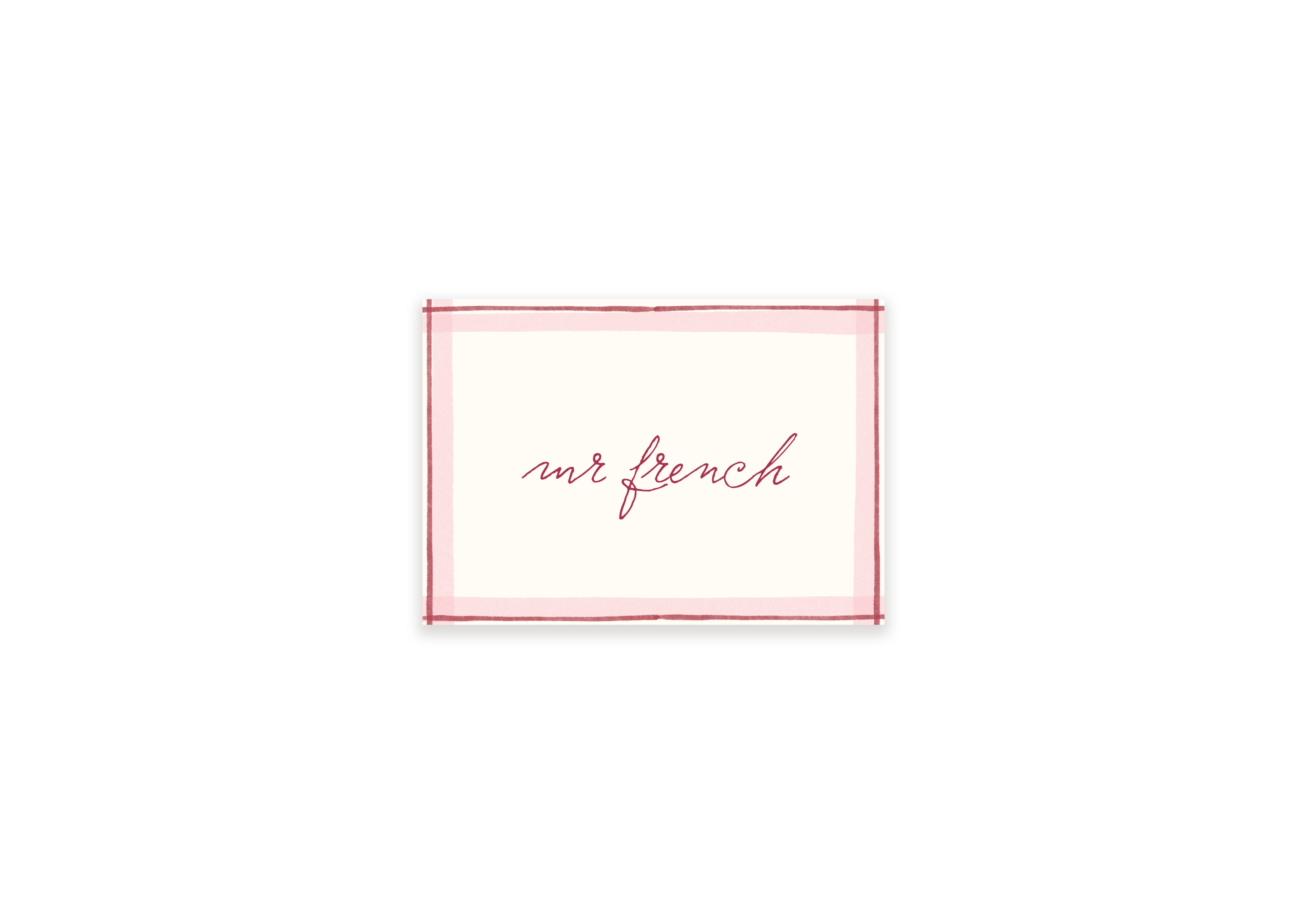 Ten Story Signature - Name Card 3  - Pink
