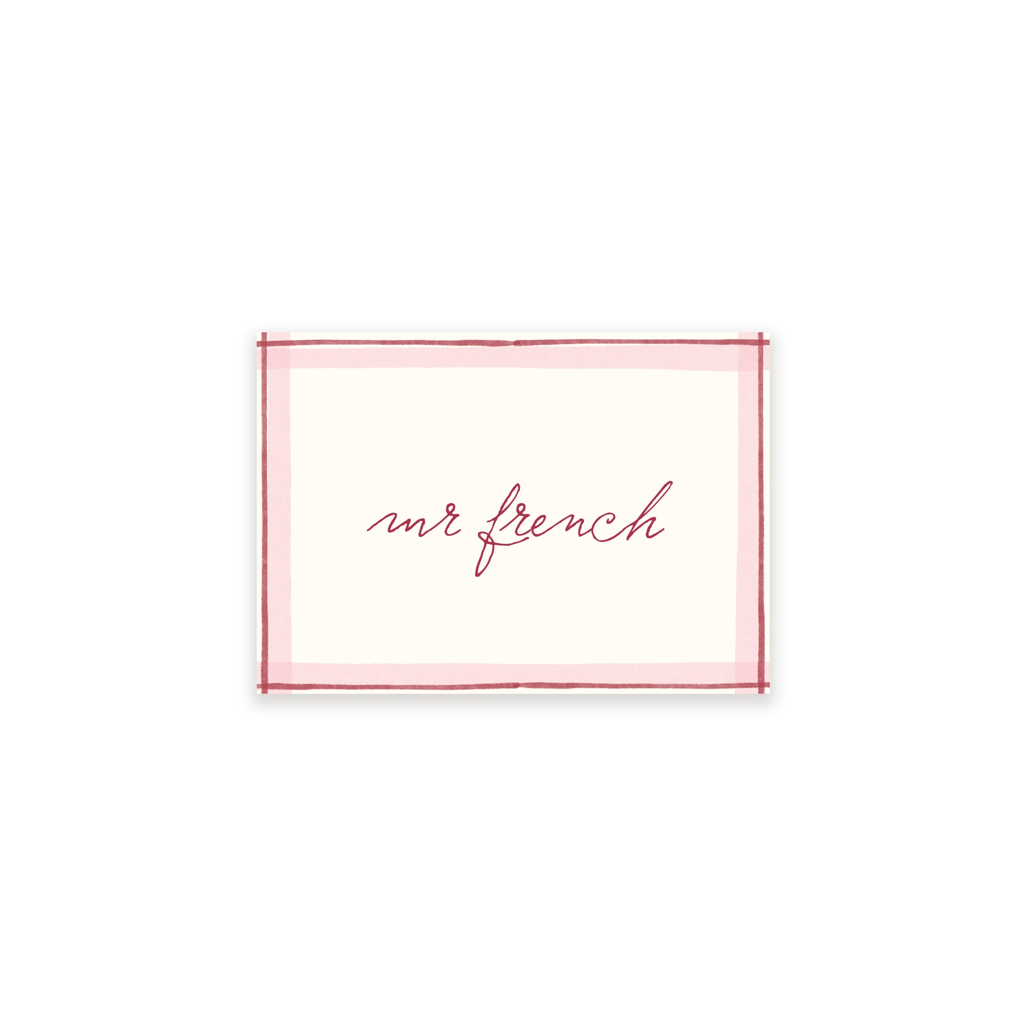 Ten Story Signature - Name Card 3  - Pink